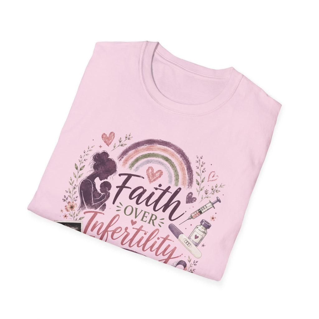Faith Over Infertility T-Shirt — Inspirational Fertility Support Tee