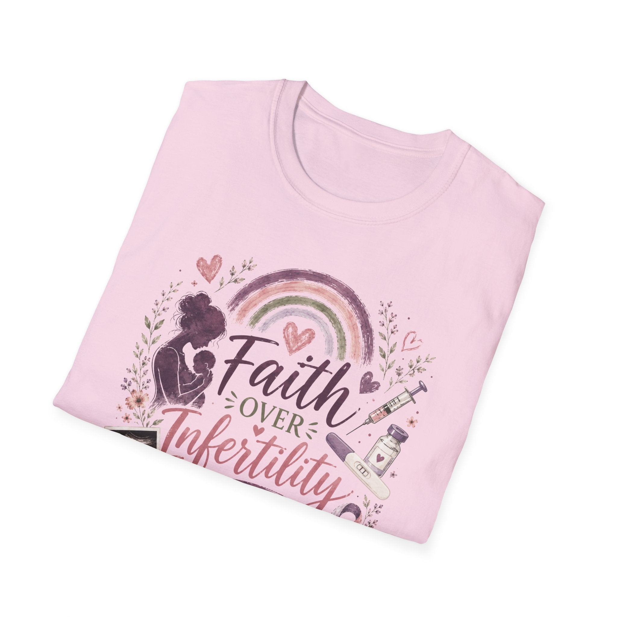 Faith Over Infertility T-Shirt — Inspirational Fertility Support Tee