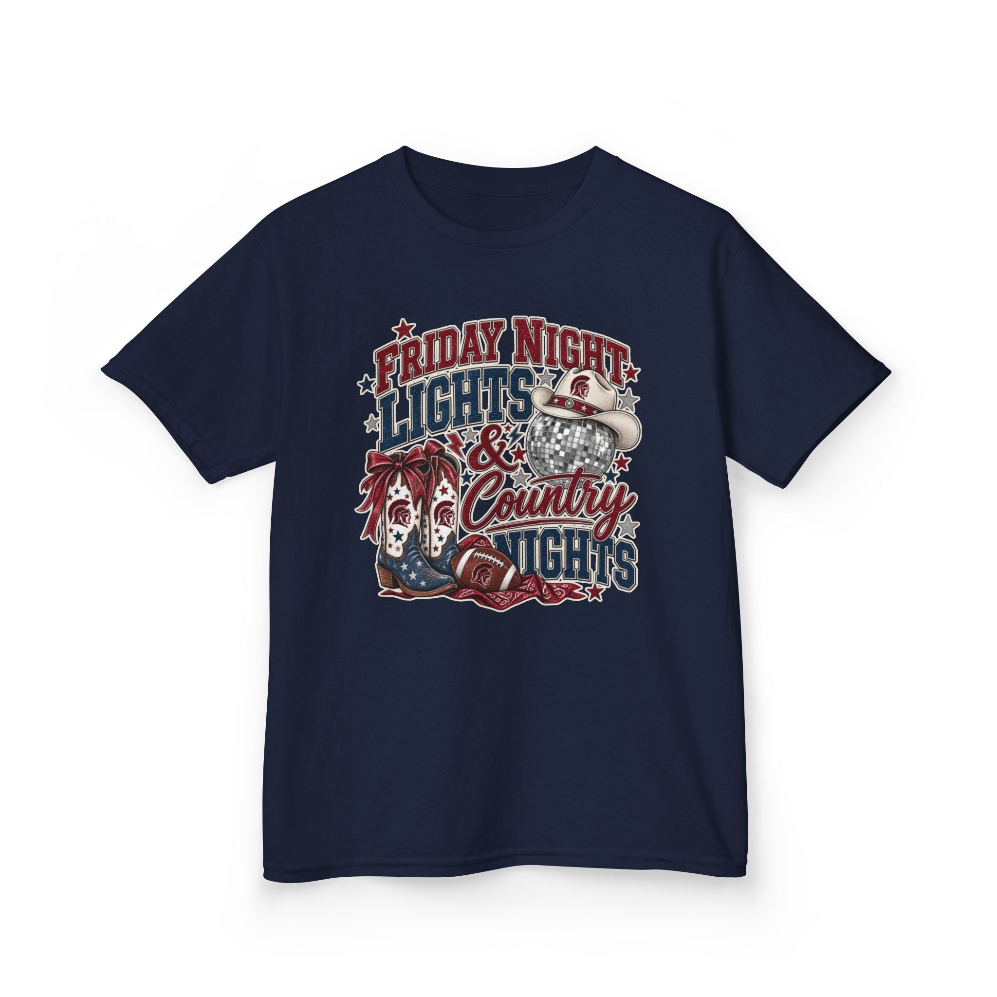 Kids Tee — "Friday Night Lights & Country Nights" Graphic