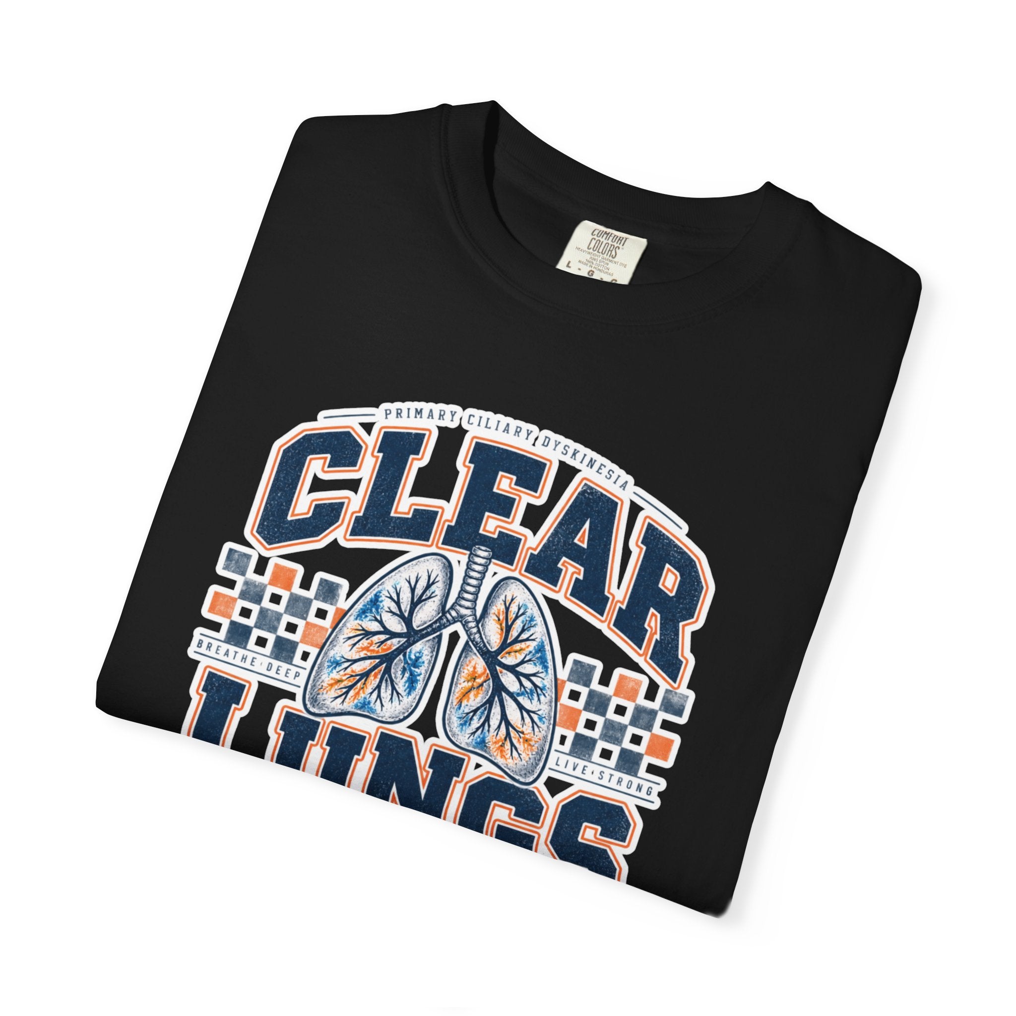 PCD Clear Lungs Club T-Shirt — Vintage Athletic Respiratory Health Tee