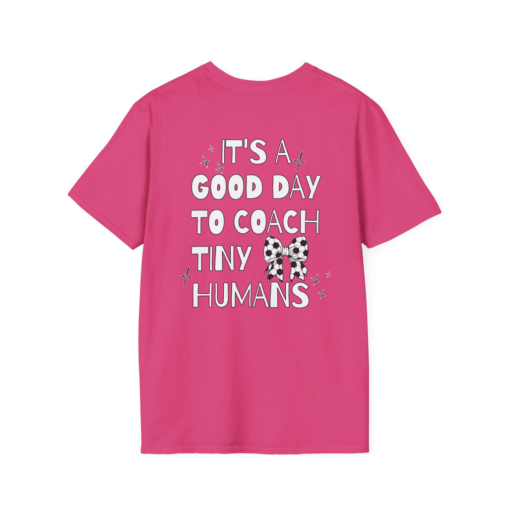 Soccer Coach T-Shirt - Tiny Humans Coaching Design