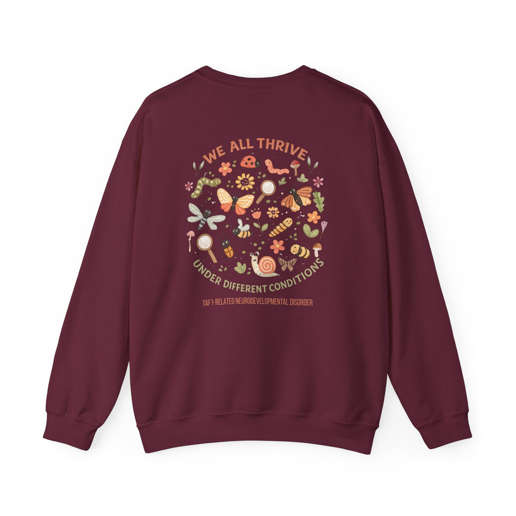 Momma Crewneck Sweatshirt — “We All Thrive” TAF-1 Neuro