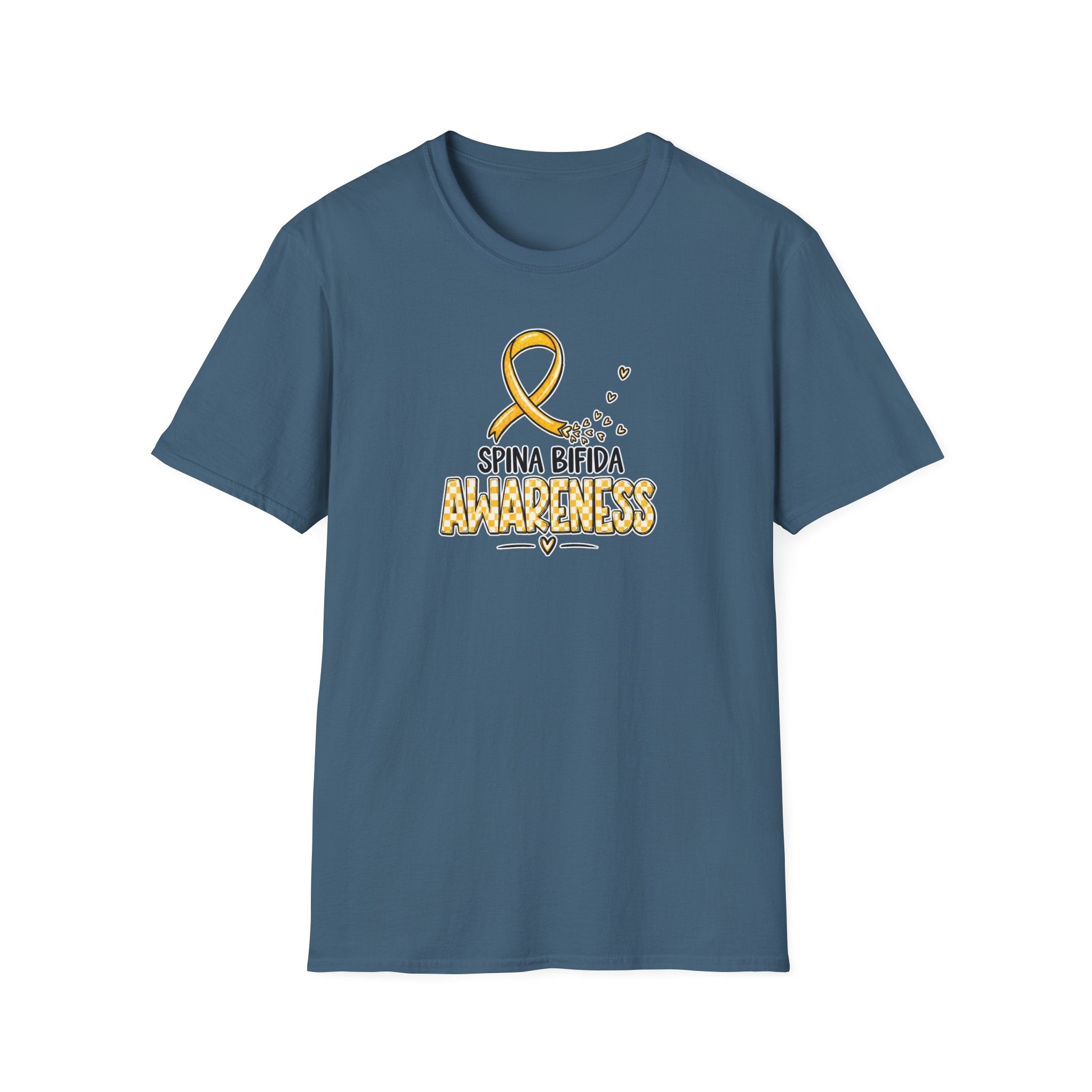 Spina Bifida Awareness T-Shirt — Gold Ribbon Support Tee