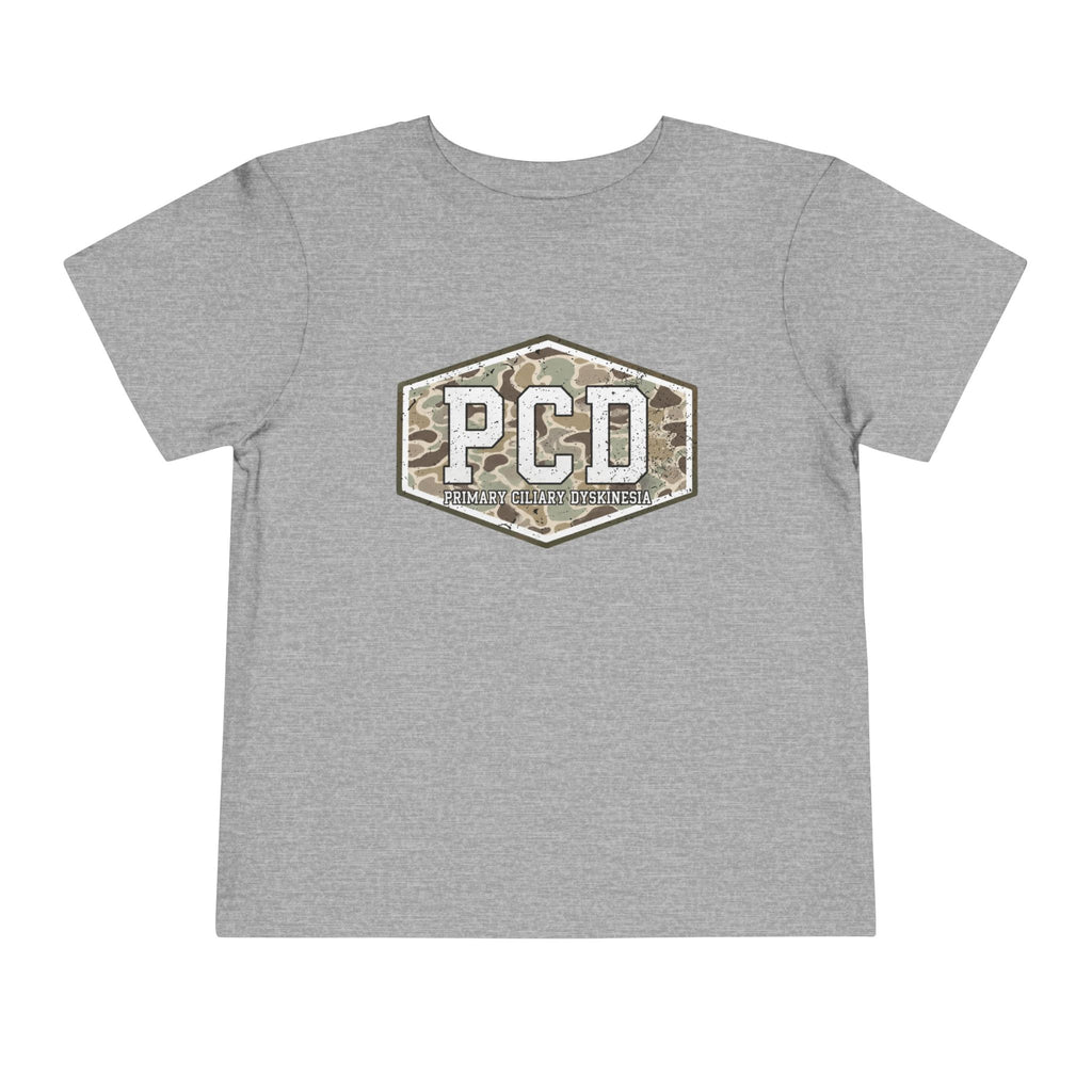 Toddler PCD Camo Logo T-Shirt — Primary Ciliary Dyskinesia Awareness Tee