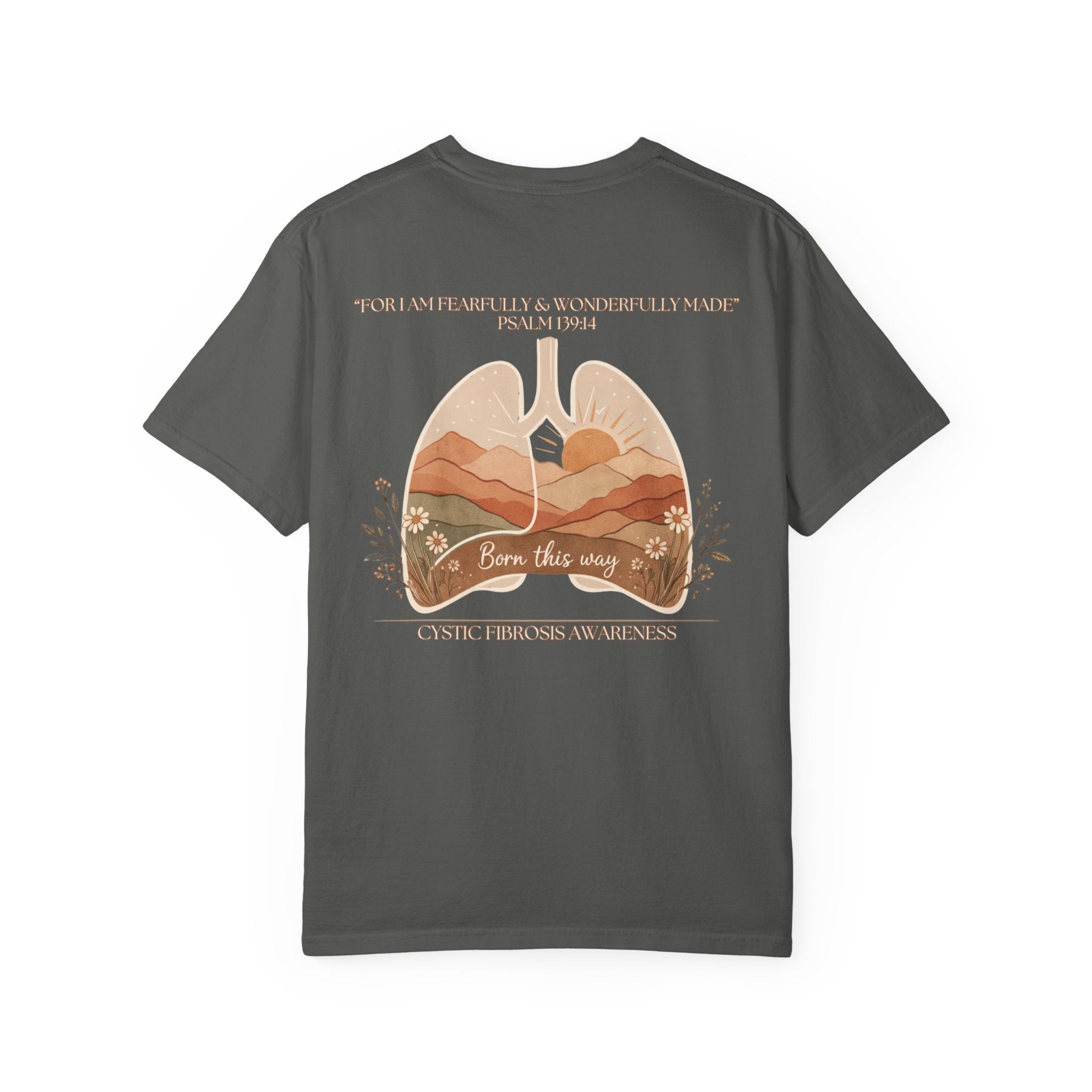 Born This Way Lungs Graphic T-Shirt — Cystic Fibrosis Awareness Tee