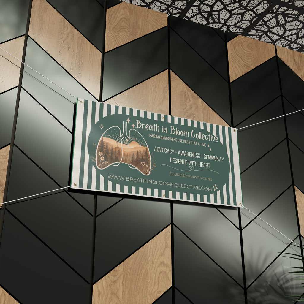 Breath in Bloom Collective Matte Banner — Advocacy & Awareness Event Banner