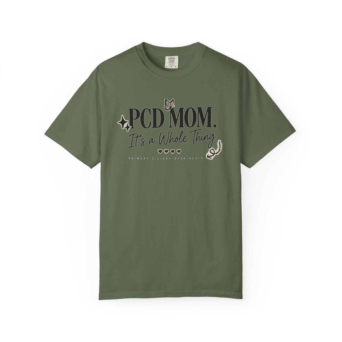 PCD Mom T-Shirt – "PCD MOM. It's a Whole Thing" Graphic Tee for PCD Awareness