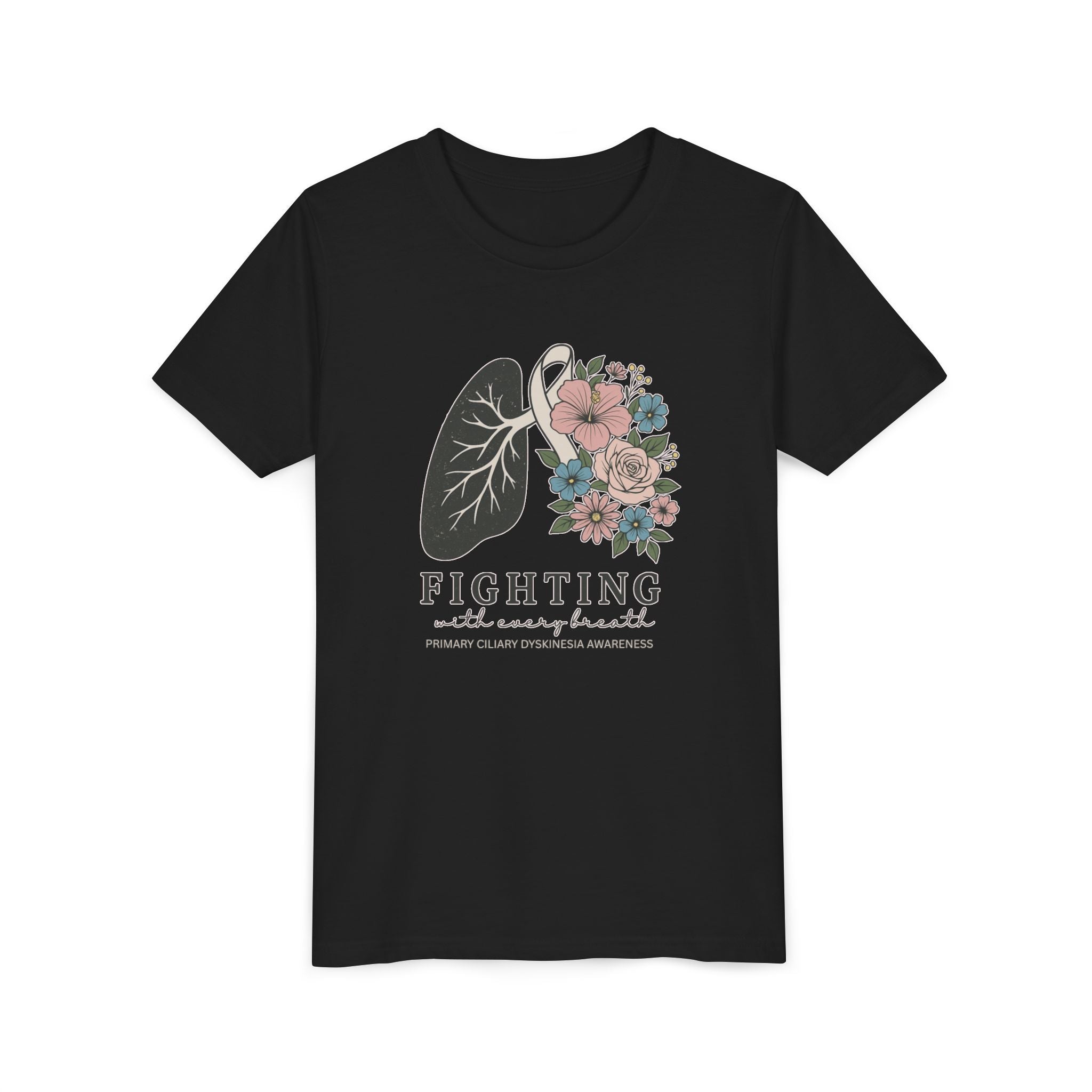 PCD Youth Tee - Fighting with Every Breath