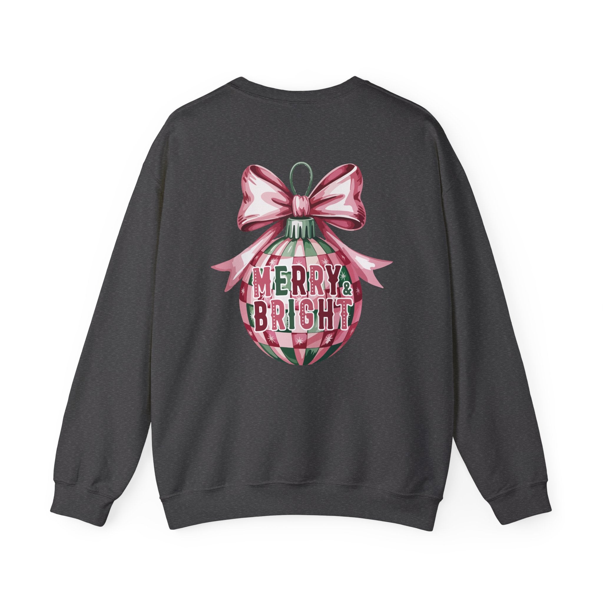 Holiday Patchwork Crewneck Sweatshirt — Merry & Bright