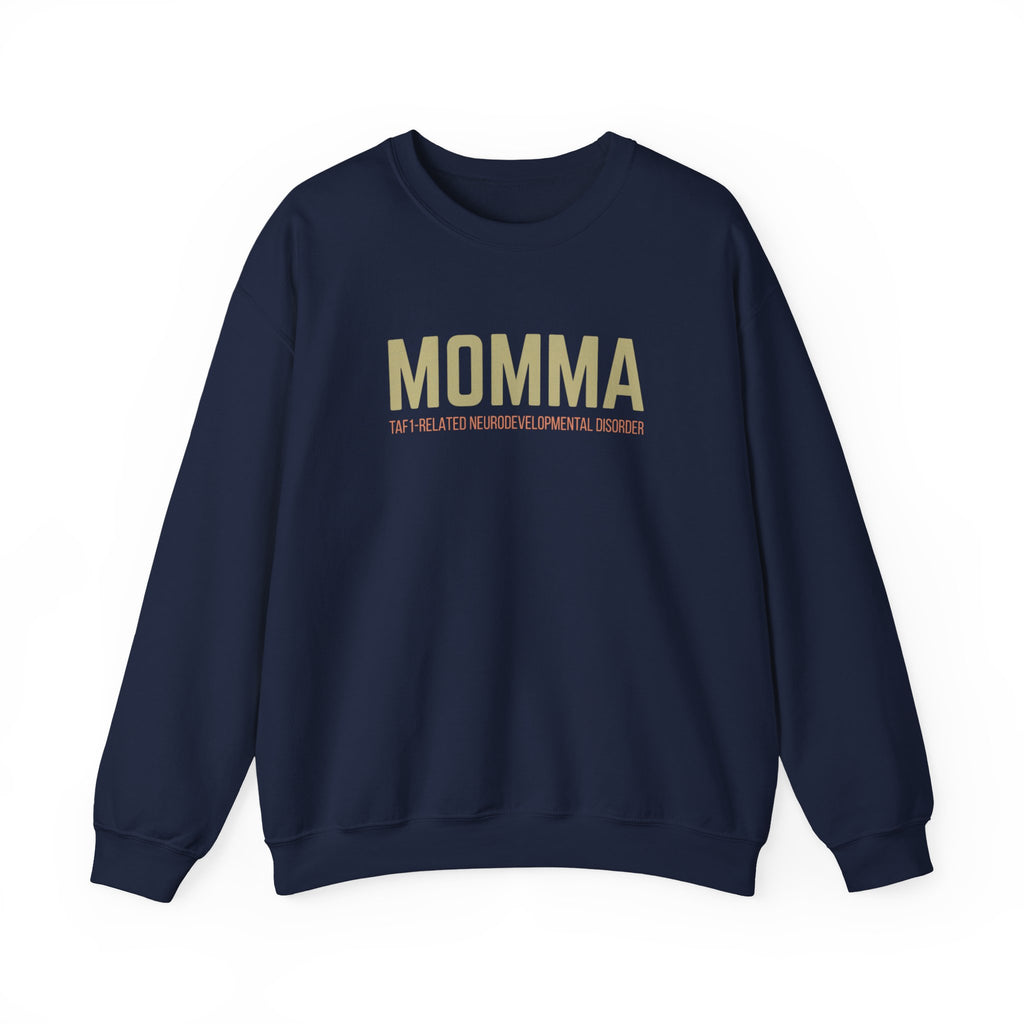 Momma Crewneck Sweatshirt — “We All Thrive” TAF-1 Neuro
