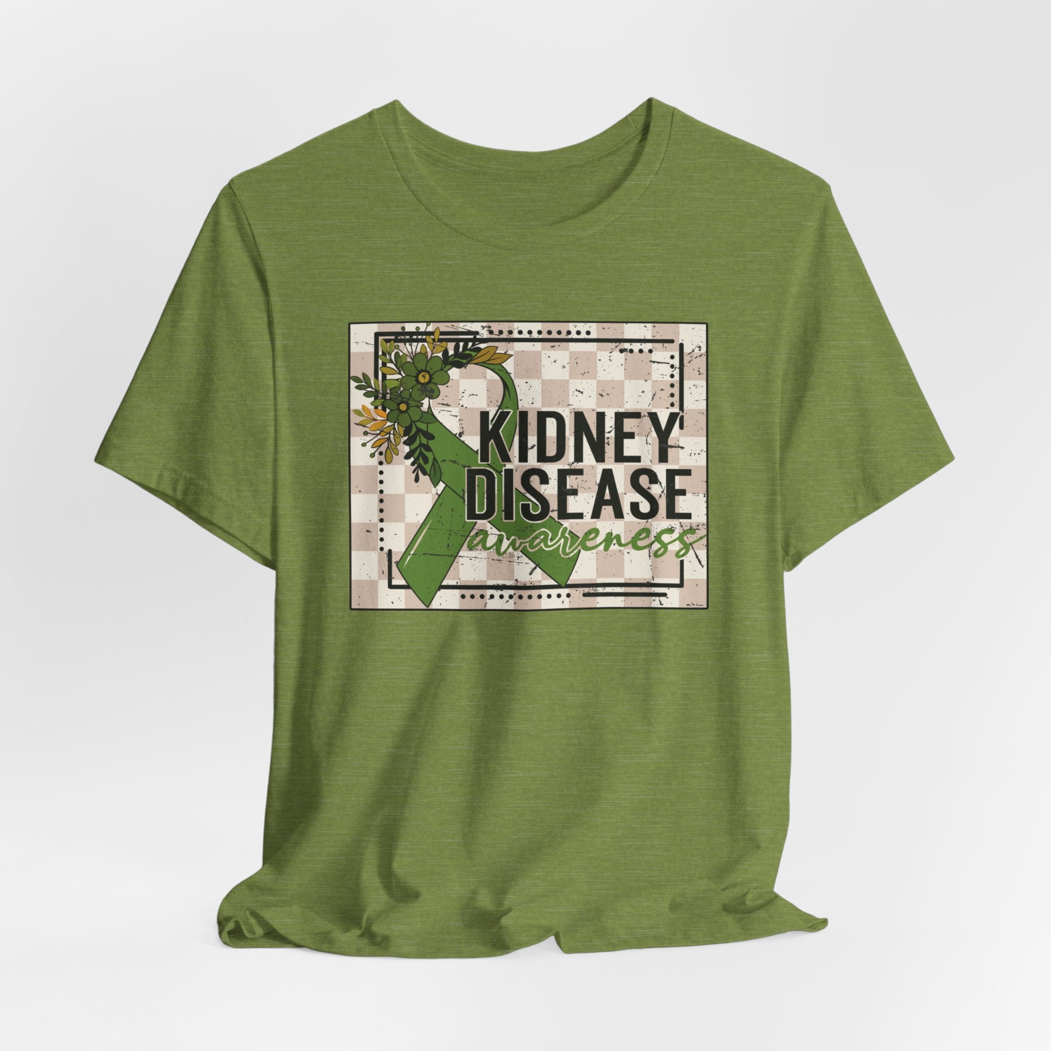 Kidney Disease Awareness Tee — Green Ribbon Support T-Shirt