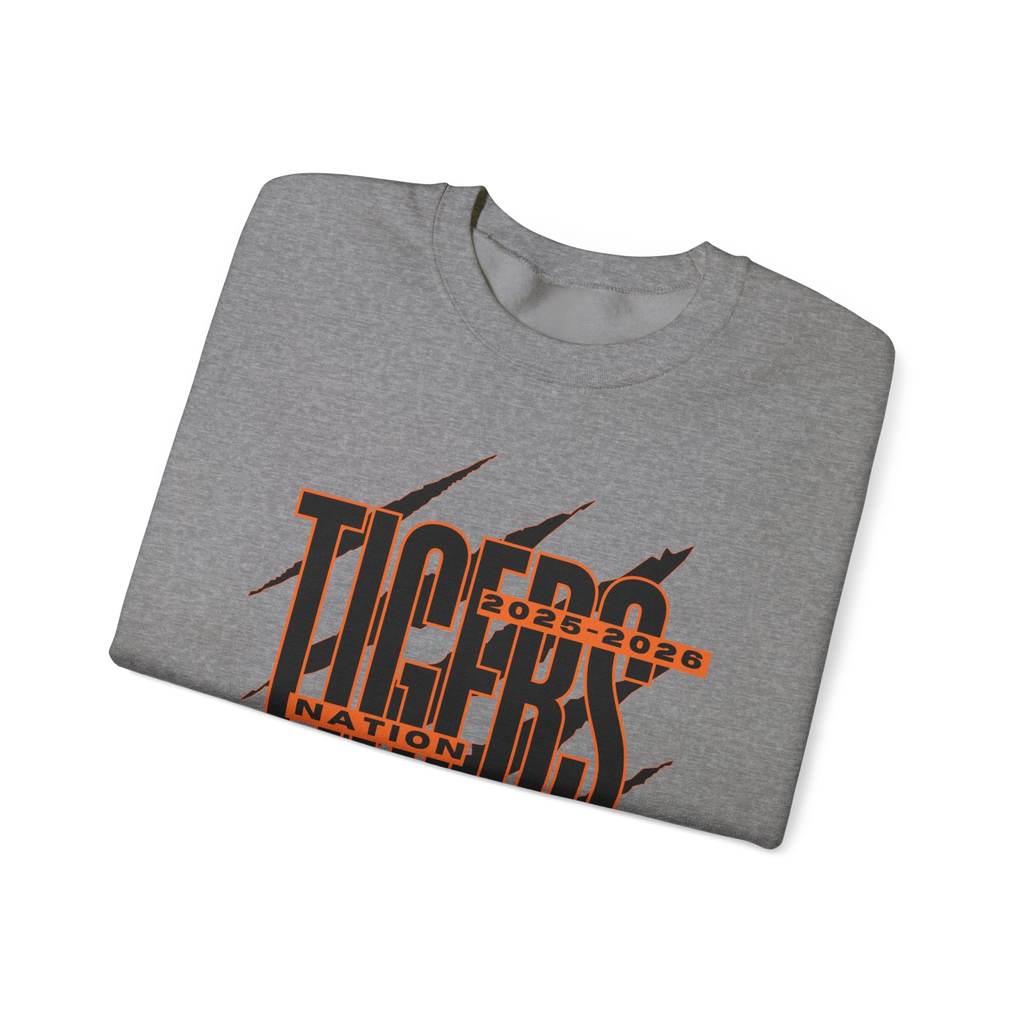 Tiger Nation Crewneck Sweatshirt — Bold Tiger Graphic Pullover