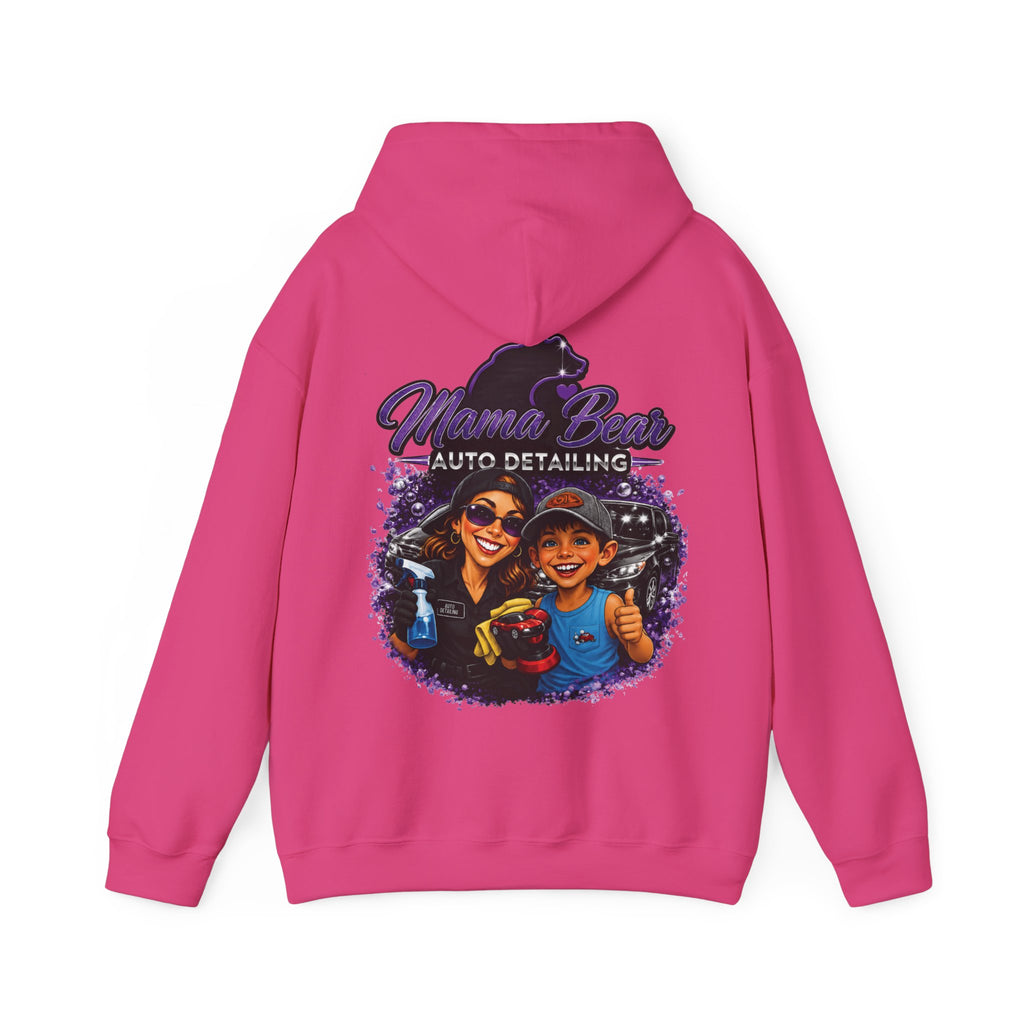 Mama Bear Auto Detailing Hoodie — Women's Car Care Team Pullover