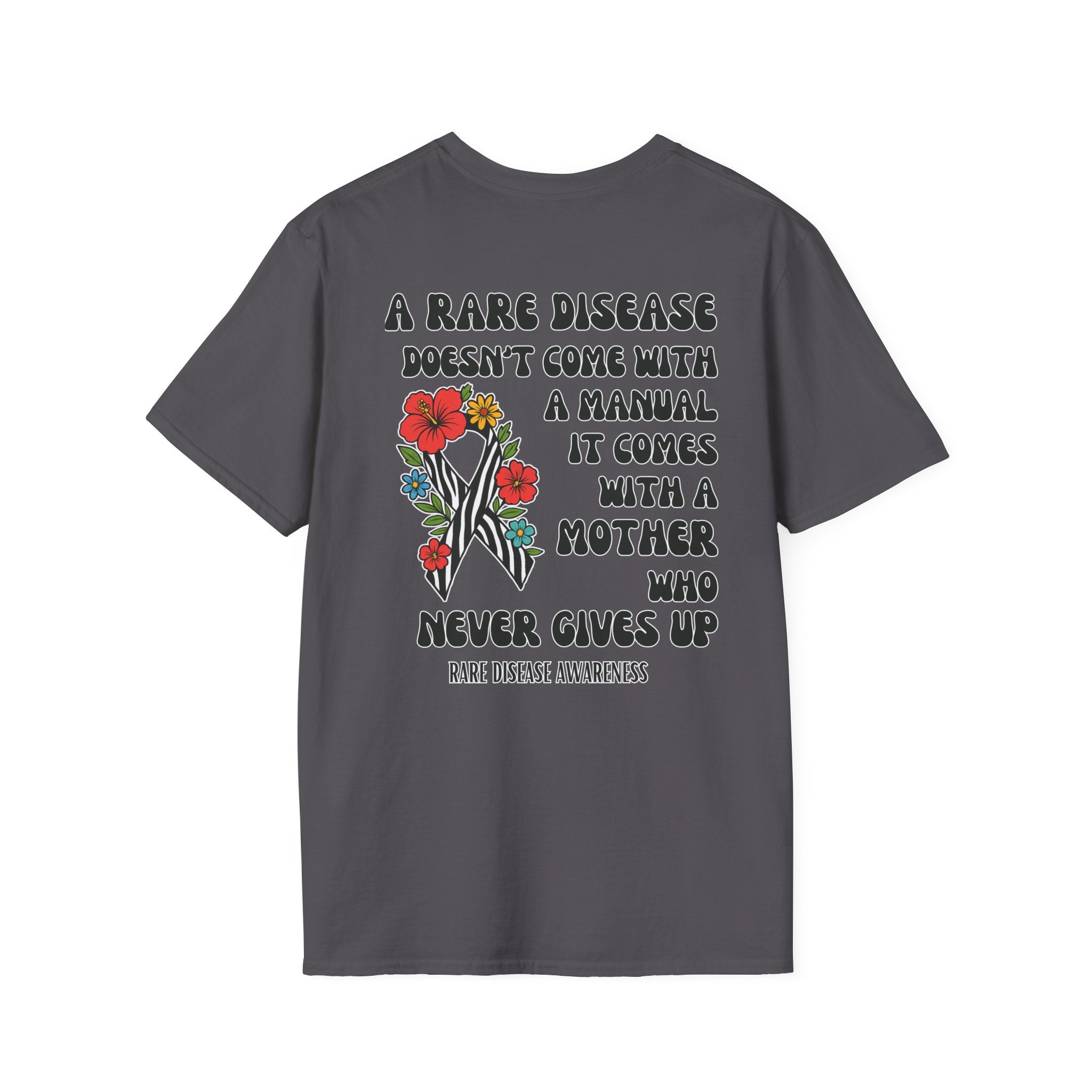 Rare Disease Awareness T-Shirt — "A Rare Disease Doesn’t Come with a Manual" Mom Support Tee