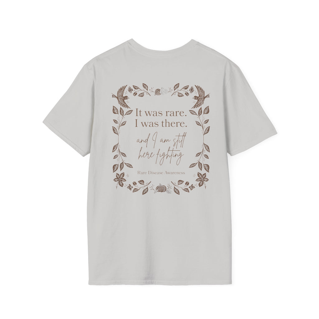 Floral Quote T‑Shirt — "It was rare, I was there" Inspirational Graphic Tee