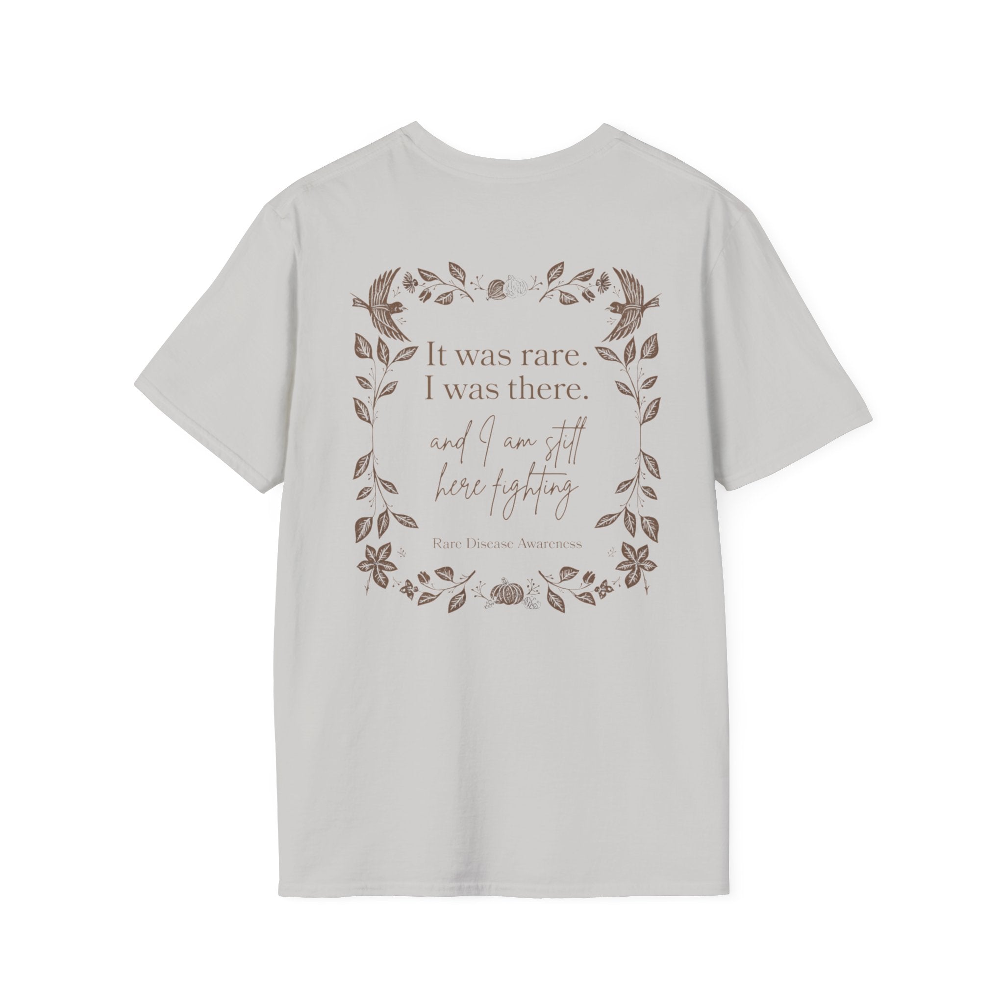 Floral Quote T‑Shirt — "It was rare, I was there" Inspirational Graphic Tee