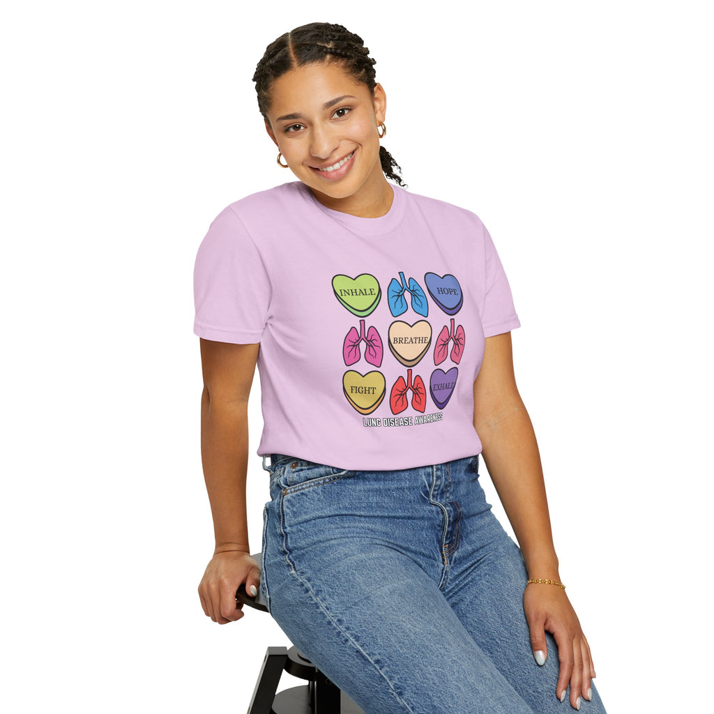 Lung Disease Candy Heart T-Shirt