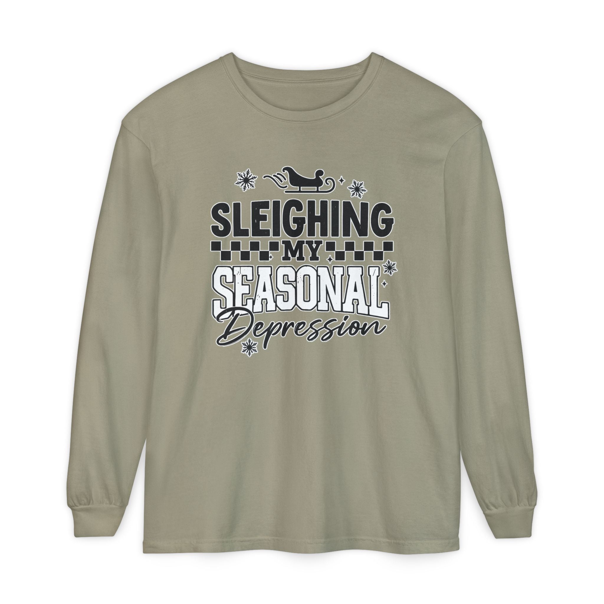 "Sleighing My Seasonal Depression" Holiday Tee