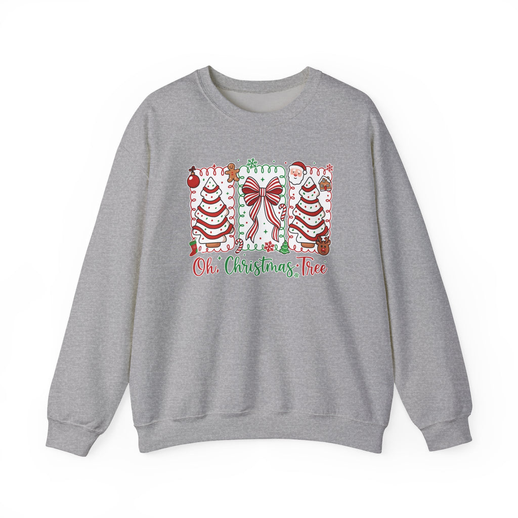 Christmas Tree Sweatshirt — "Oh, Christmas Tree" Holiday Crewneck