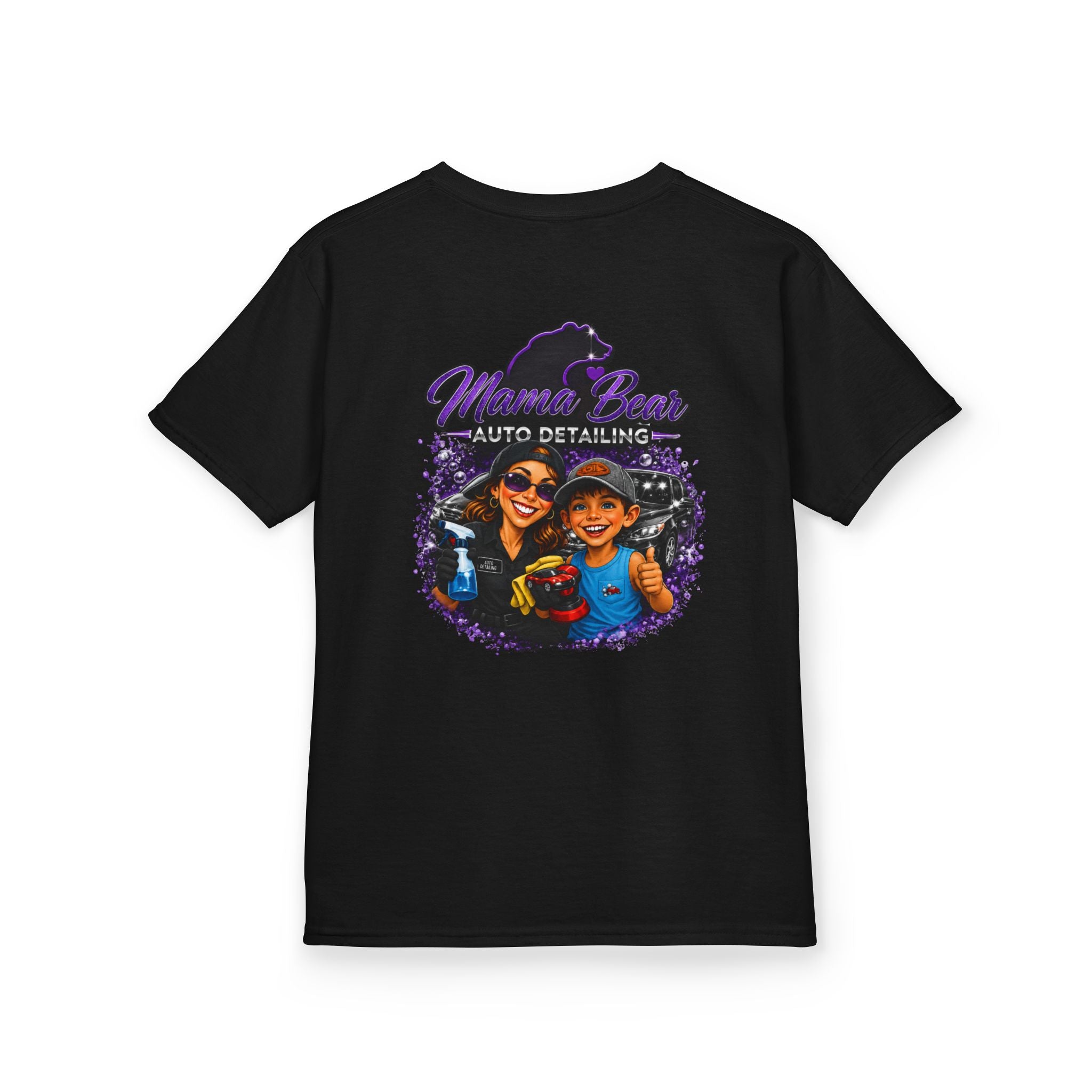 Kids Mama Bear Auto Detailing Tee — Cute Mechanic/Detailing Shirt for Kids