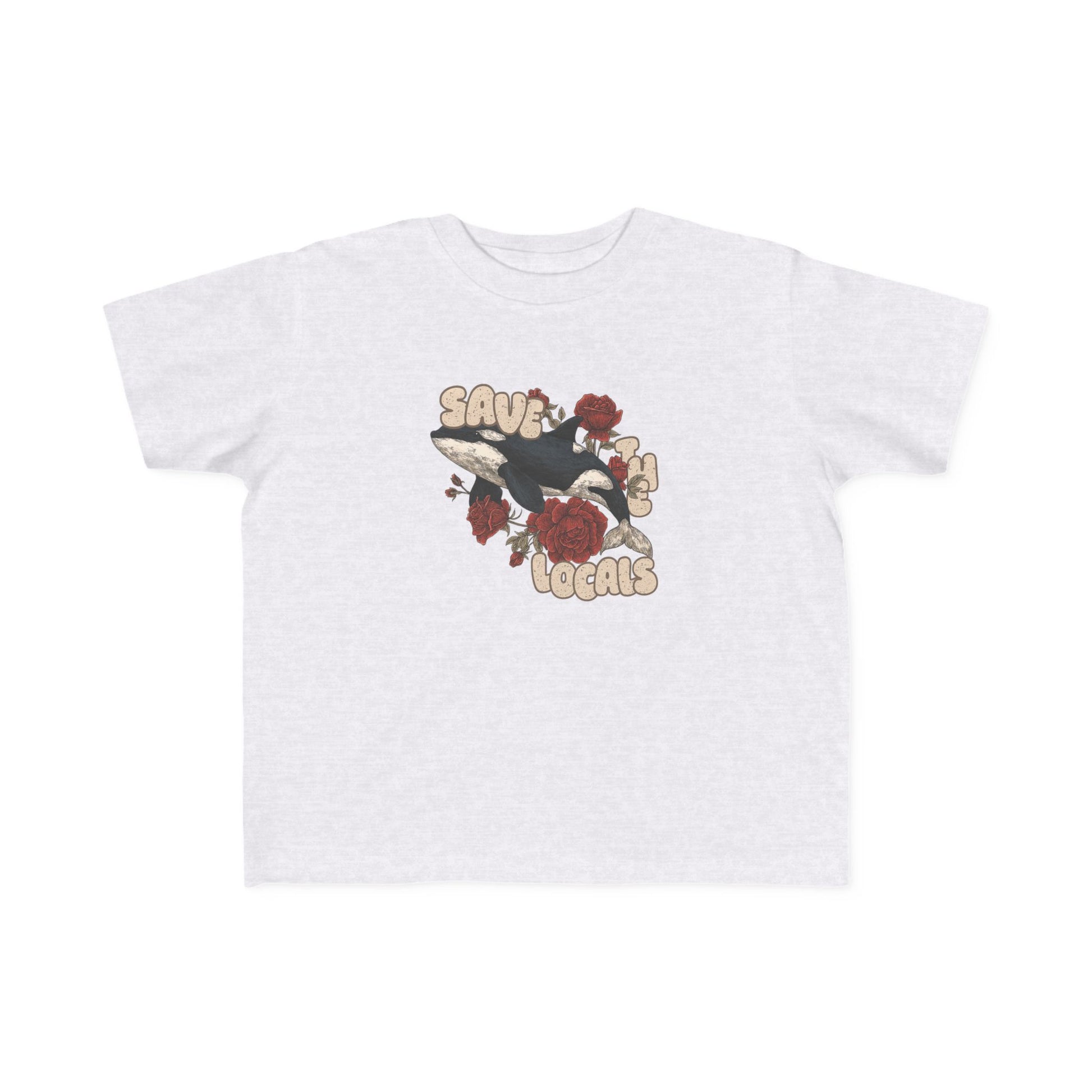 Toddler's Eco-Friendly Tee: Save the Locals, Cute Kids Shirt, Sustainable Fashion, Nature Lover Gift, Children's Awareness Apparel