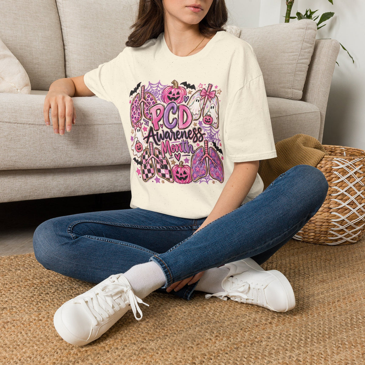 PCD Awareness Month Pumpkin T-Shirt
