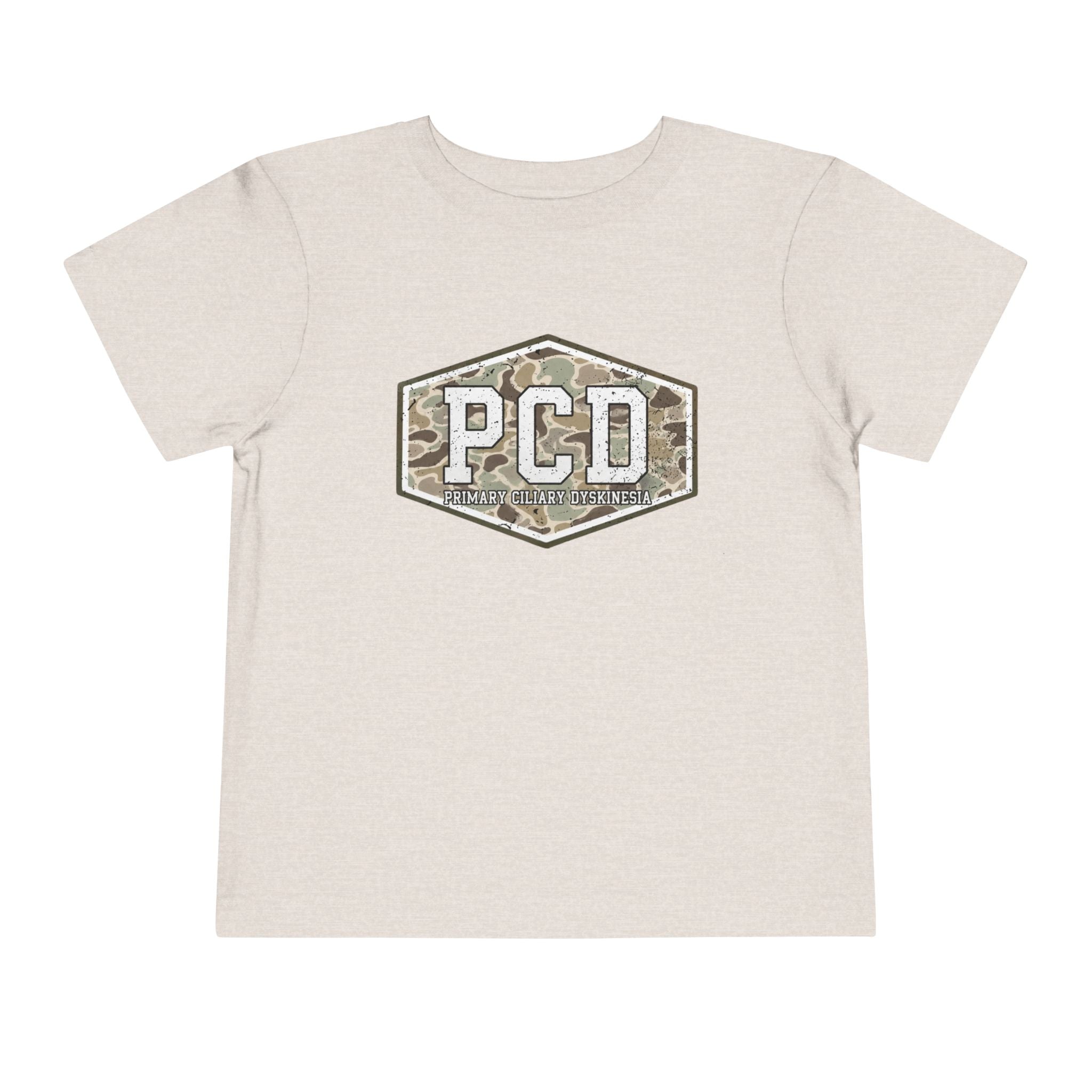 Toddler PCD Camo Logo T-Shirt — Primary Ciliary Dyskinesia Awareness Tee