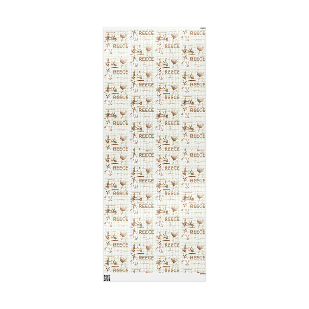 Reece Golf Print Wrapping Paper