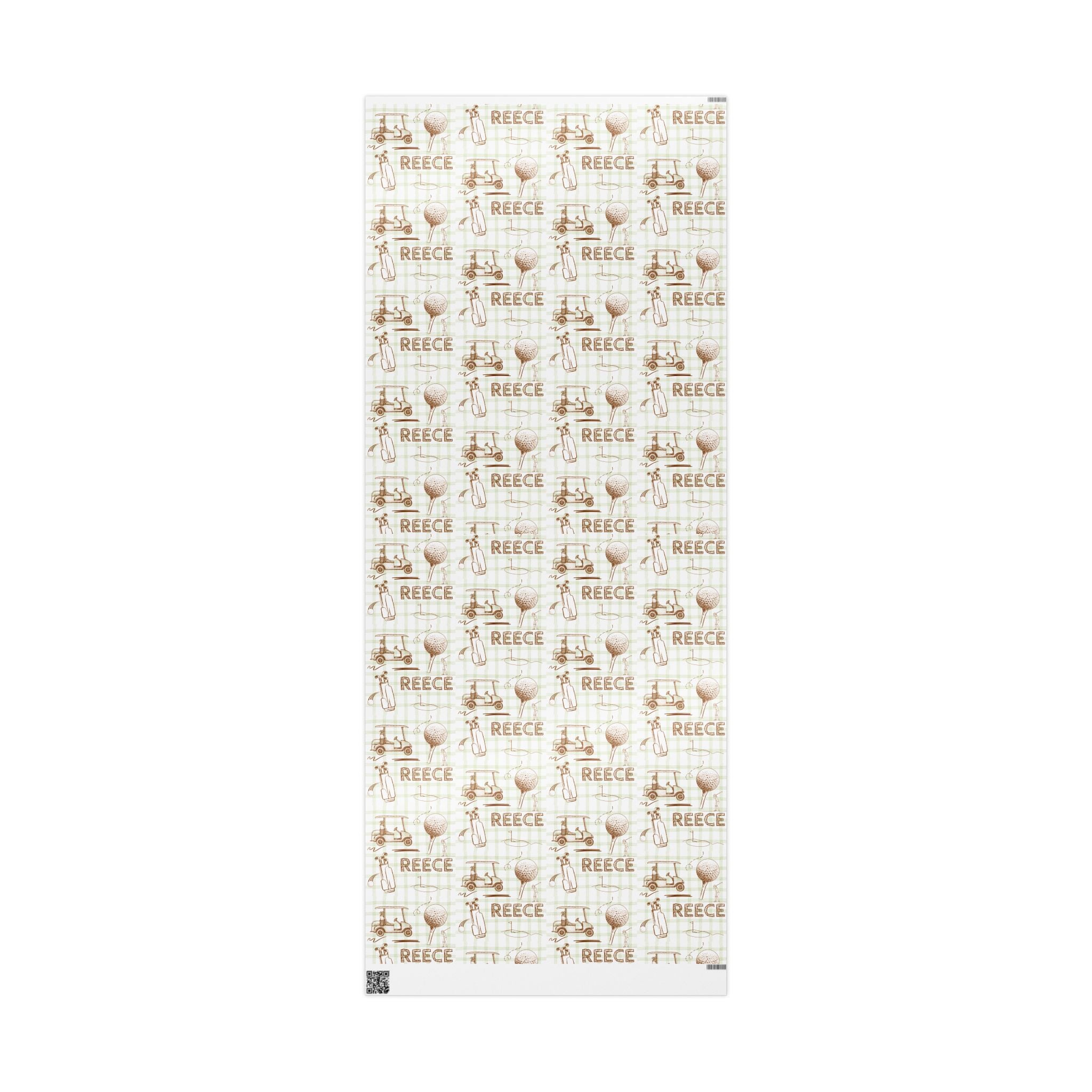 Reece Golf Print Wrapping Paper