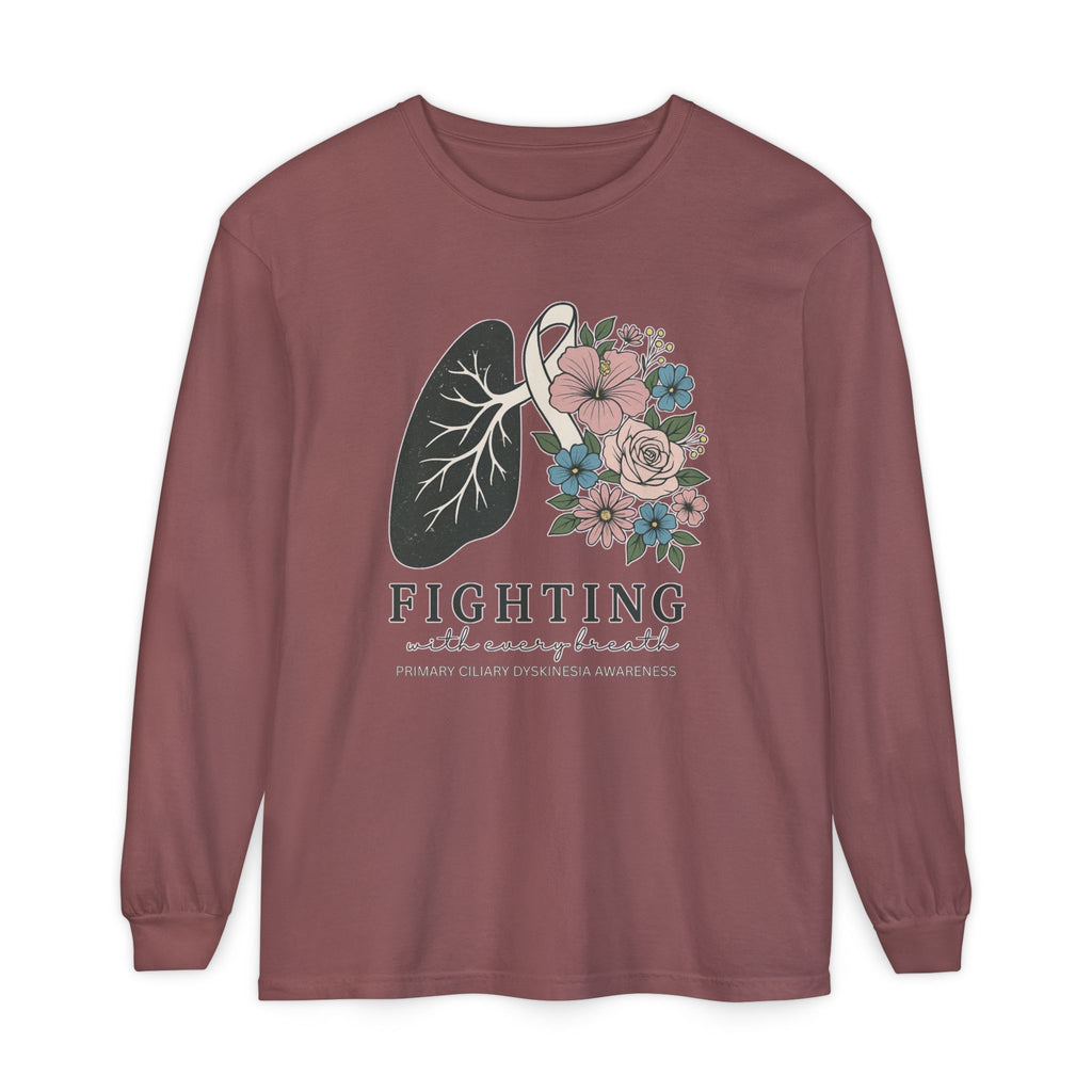 Long Sleeve-Fighting with Every Breath PCD Awareness