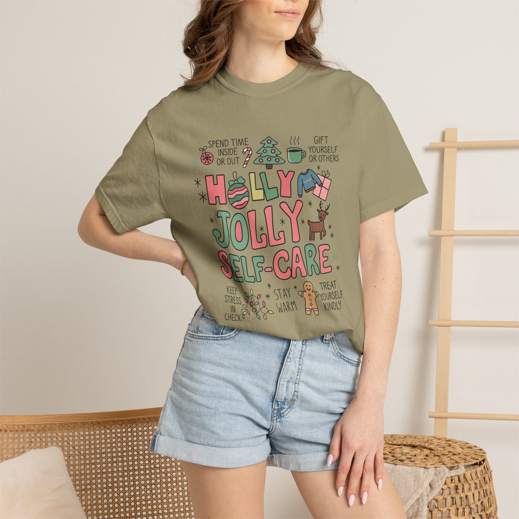 Christmas Self Care Tee — Holiday T-shirt
