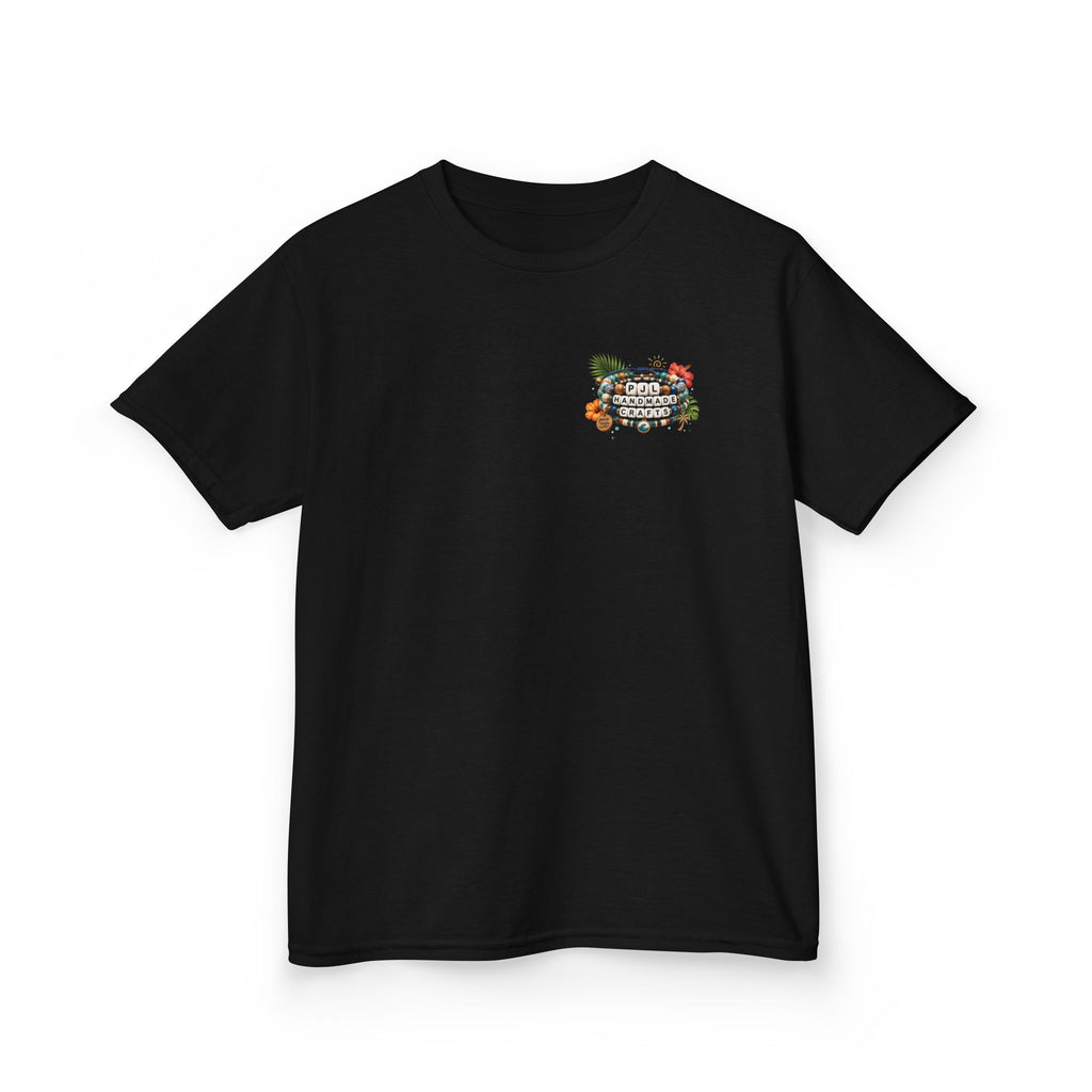 Kids Tee — PJL Handmade Crafts Tropical Floral Logo