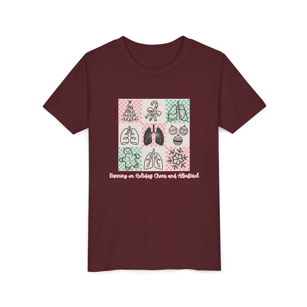 Youth Tee - Running on Holiday Cheer and Albuterol