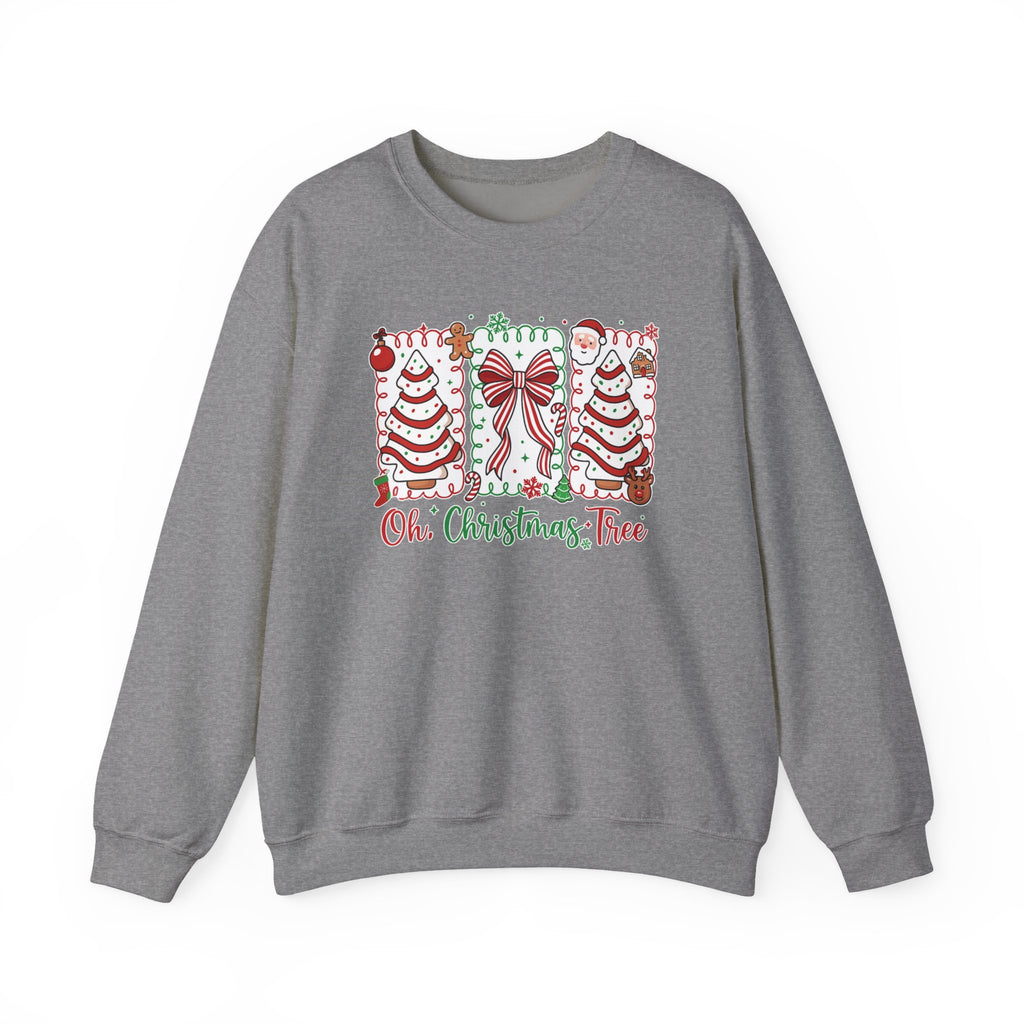 Christmas Tree Sweatshirt — "Oh, Christmas Tree" Holiday Crewneck