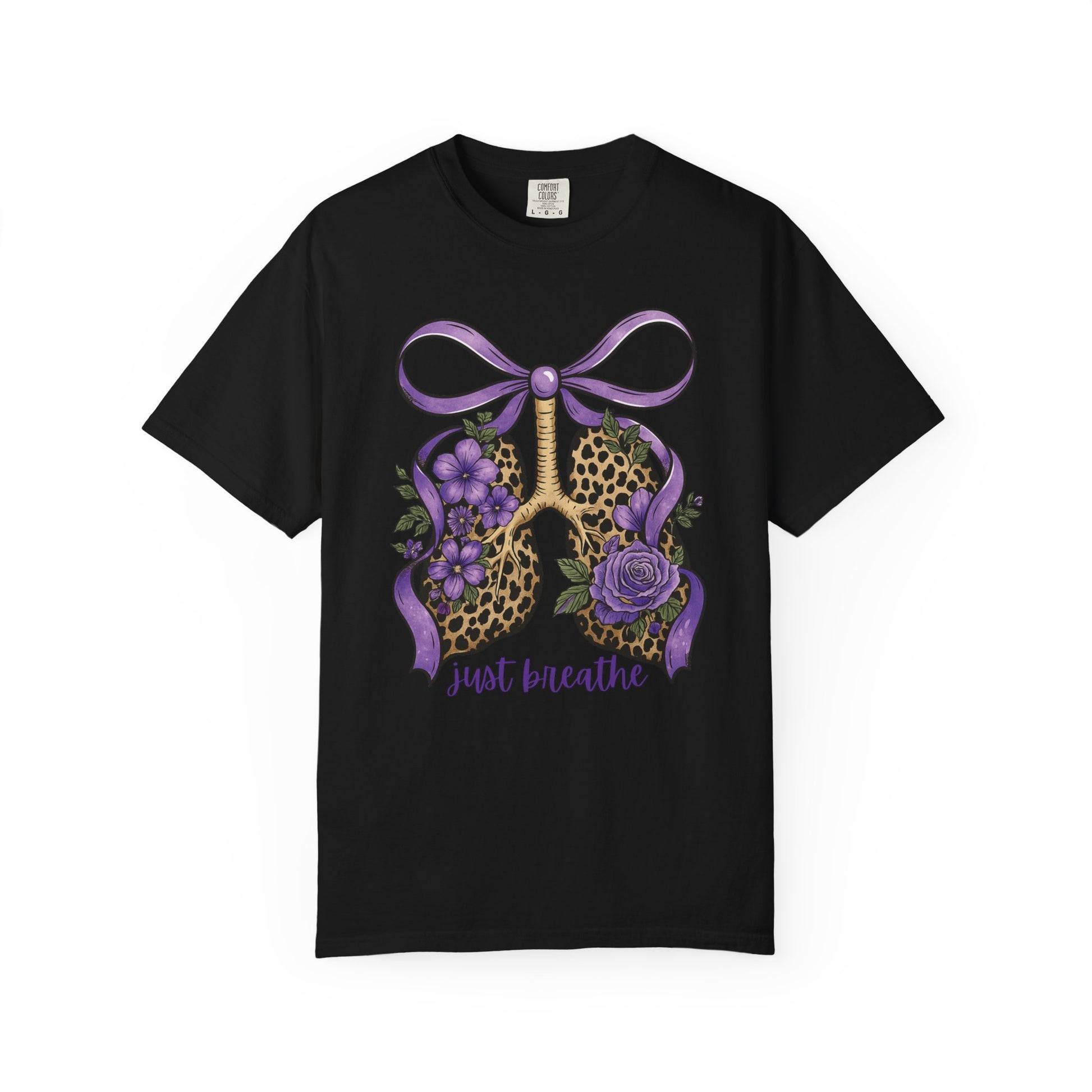 Garment-Dyed T-shirt - Just Breathe Wild Lungs