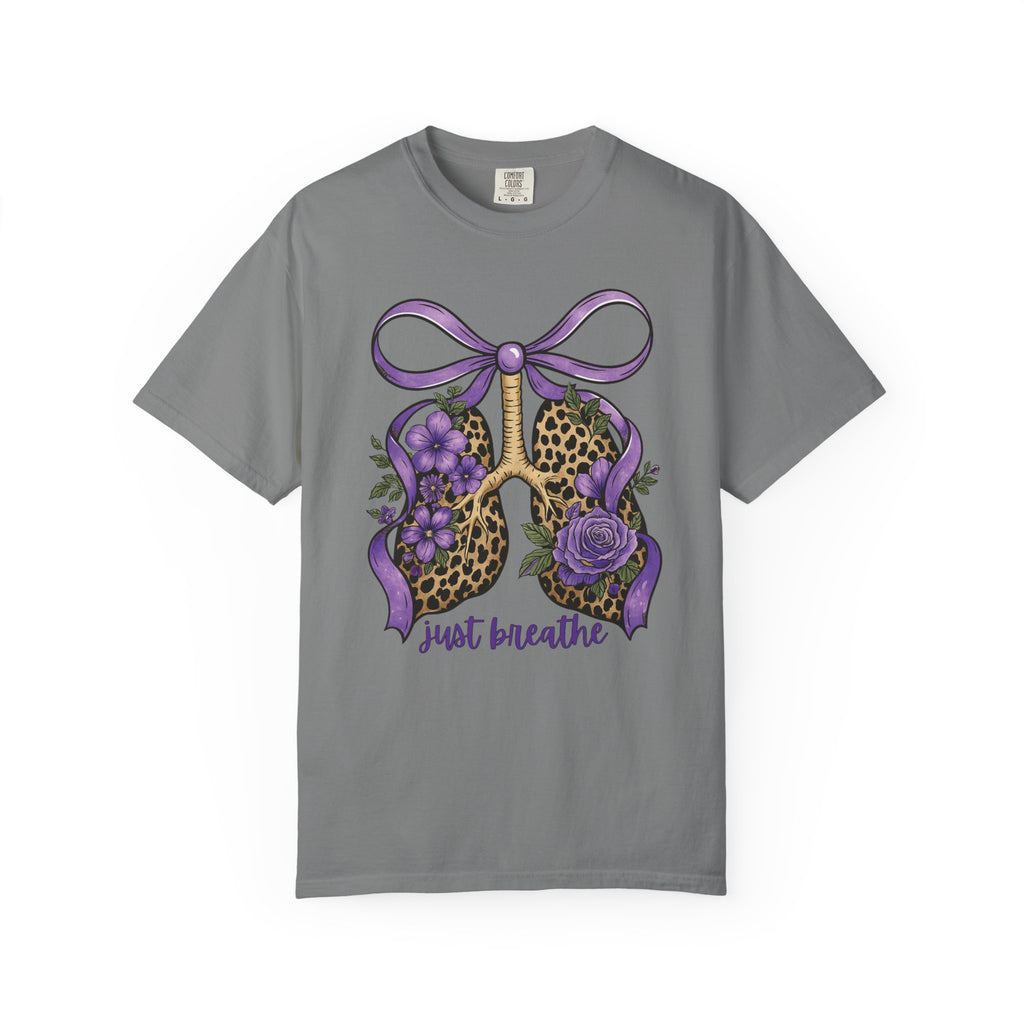 Garment-Dyed T-shirt - Just Breathe Wild Lungs