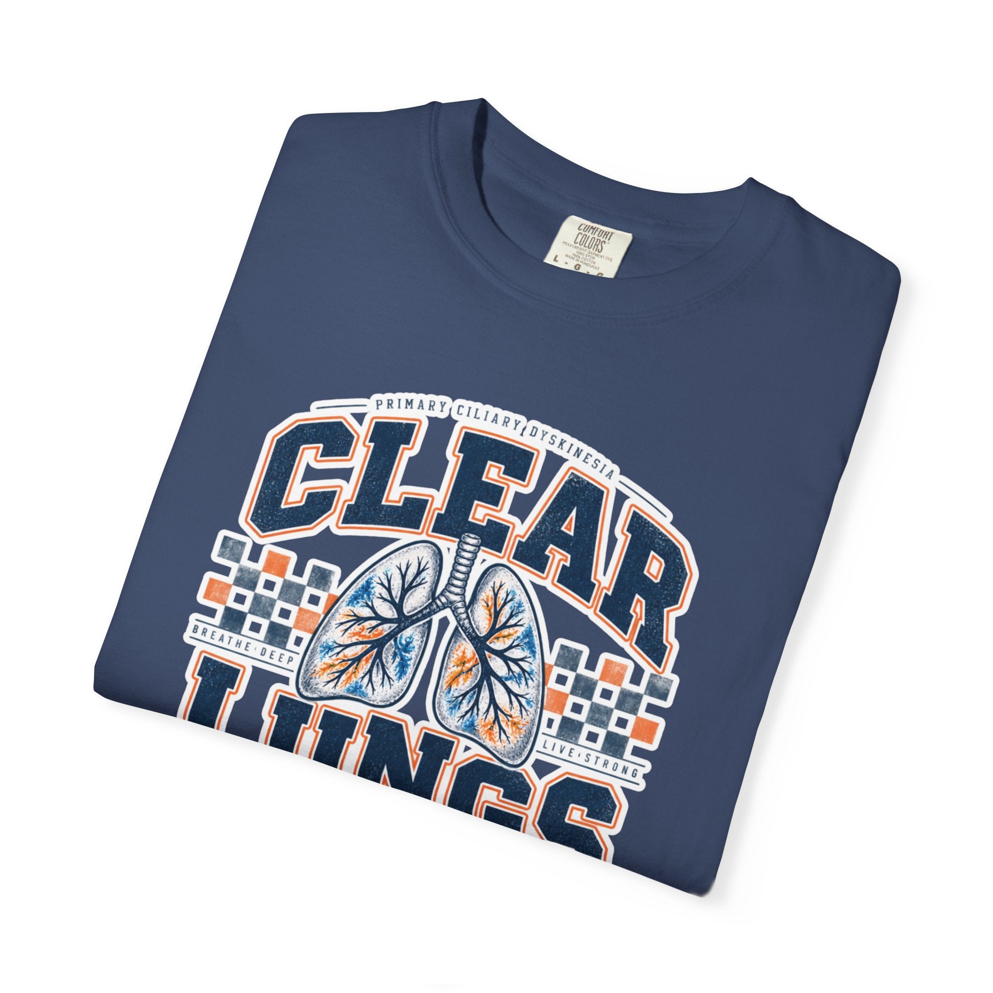 PCD Clear Lungs Club T-Shirt — Vintage Athletic Respiratory Health Tee