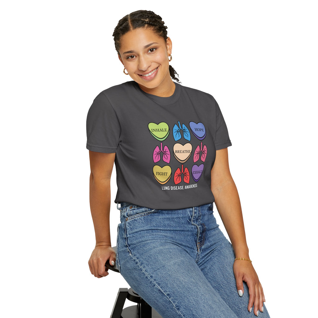 Lung Disease Candy Heart T-Shirt