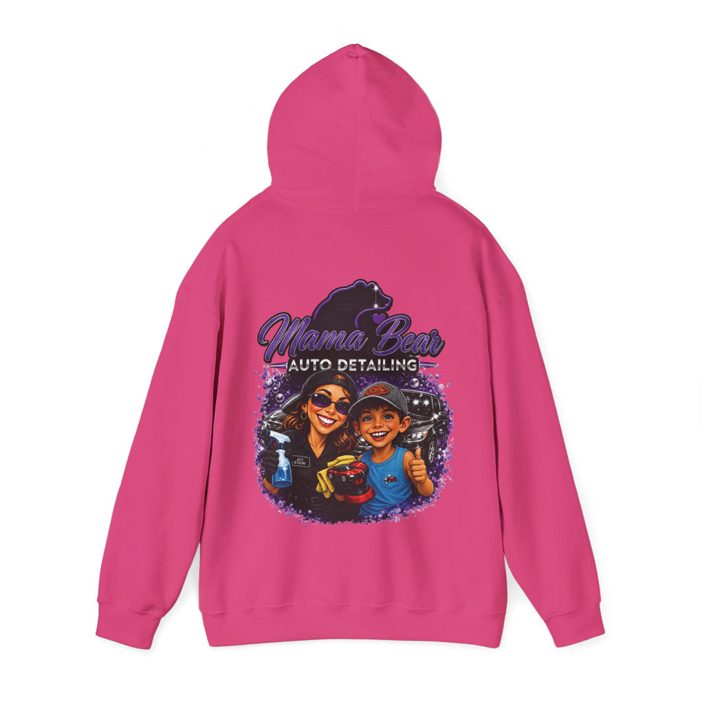 Mama Bear Auto Detailing Hoodie — Women's Car Care Team Pullover