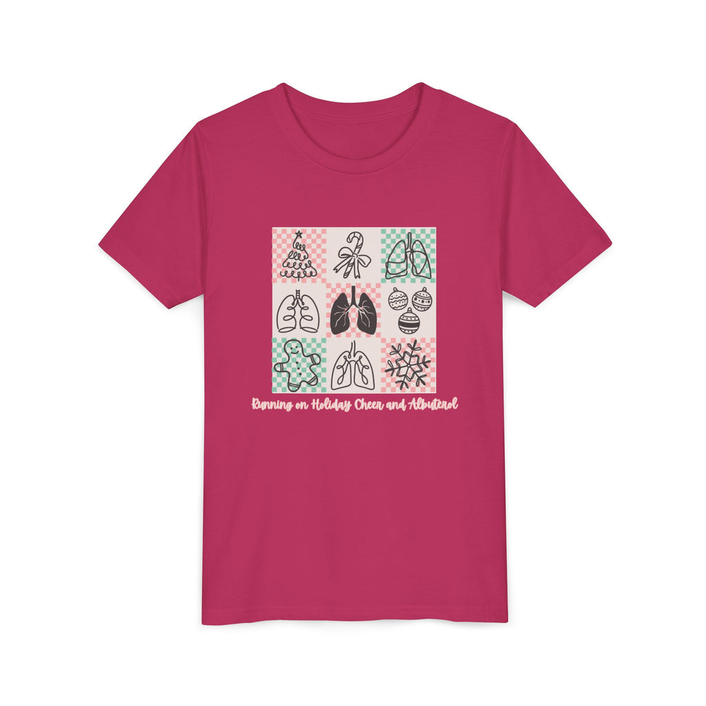 Youth Tee - Running on Holiday Cheer and Albuterol