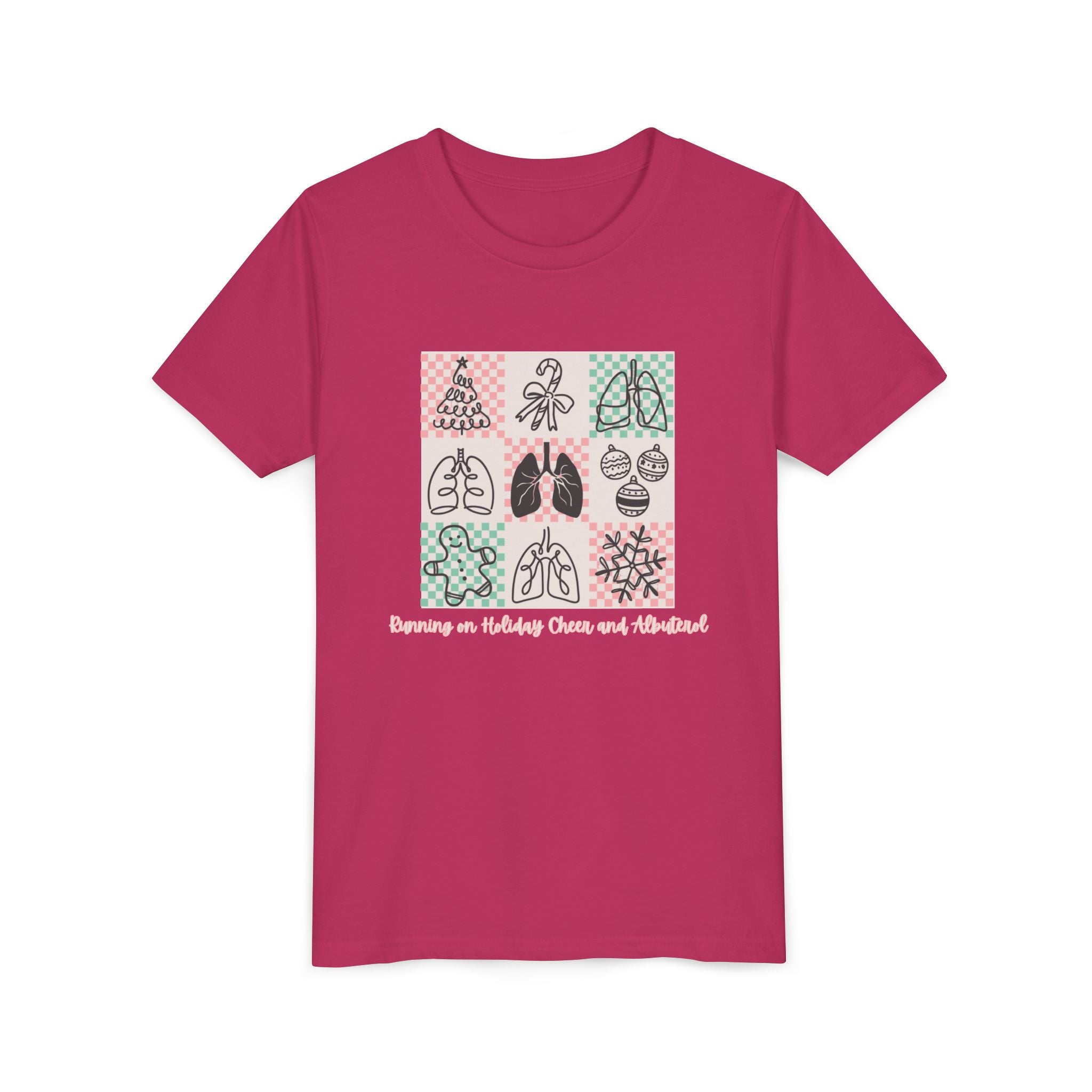 Youth Tee - Running on Holiday Cheer and Albuterol