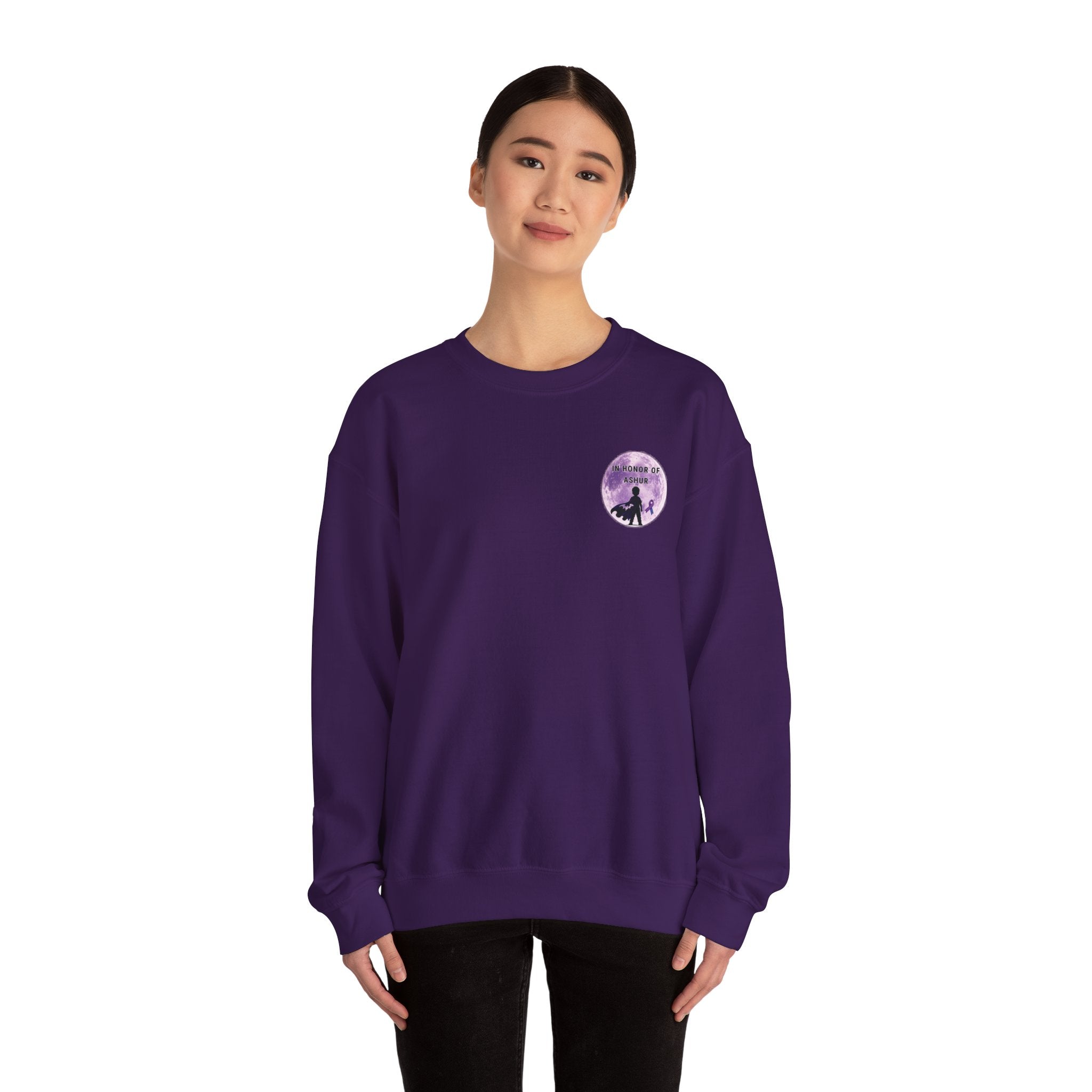 Every Hero Leaves a Legacy Adult Crewneck - Ashur Fundraiser