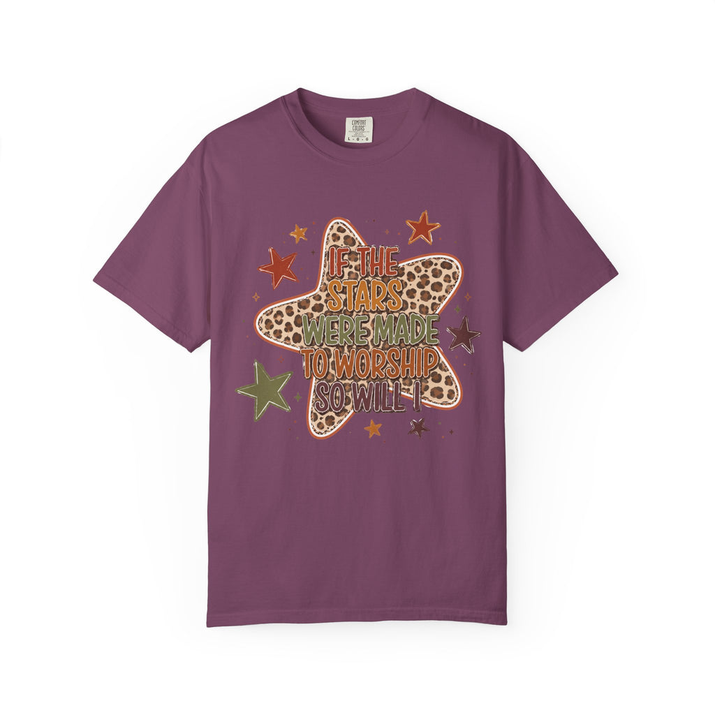Vintage Star T-Shirt — "If the stars were made to worship so will I”