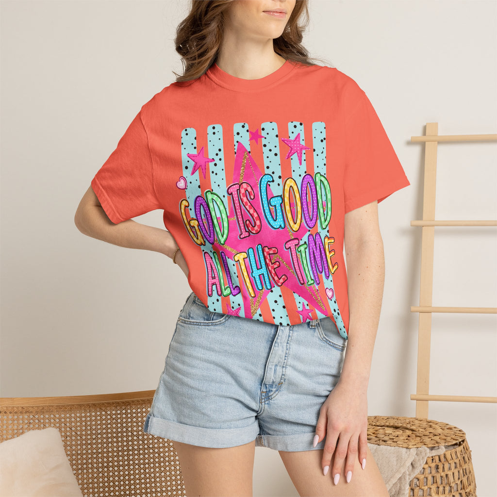 God Is Good All The Time T-Shirt — Bright Faith Graphic Tee