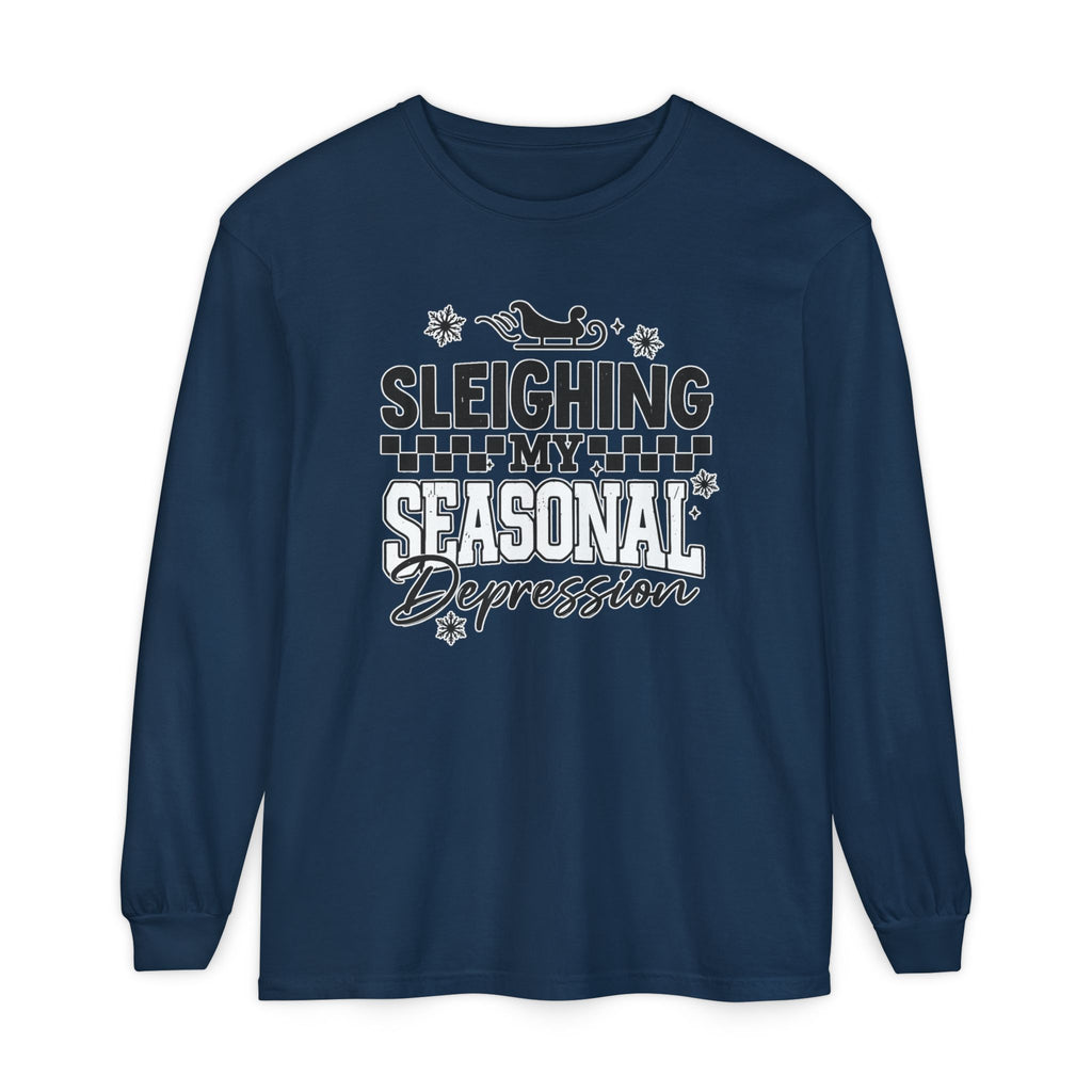 "Sleighing My Seasonal Depression" Holiday Tee
