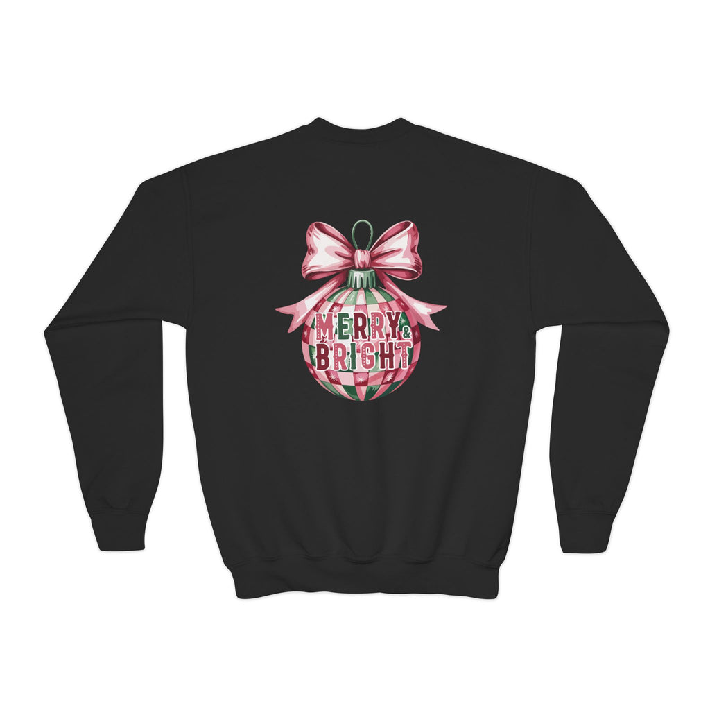 Holiday Patchwork Crewneck Sweatshirt — Merry & Bright Youth