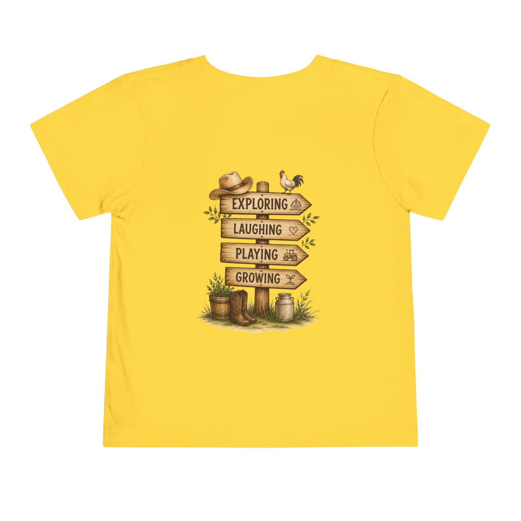 Grandkids Camp Toddler Tee — “with Nonnie & Papa G” Farm Adventure Shirt