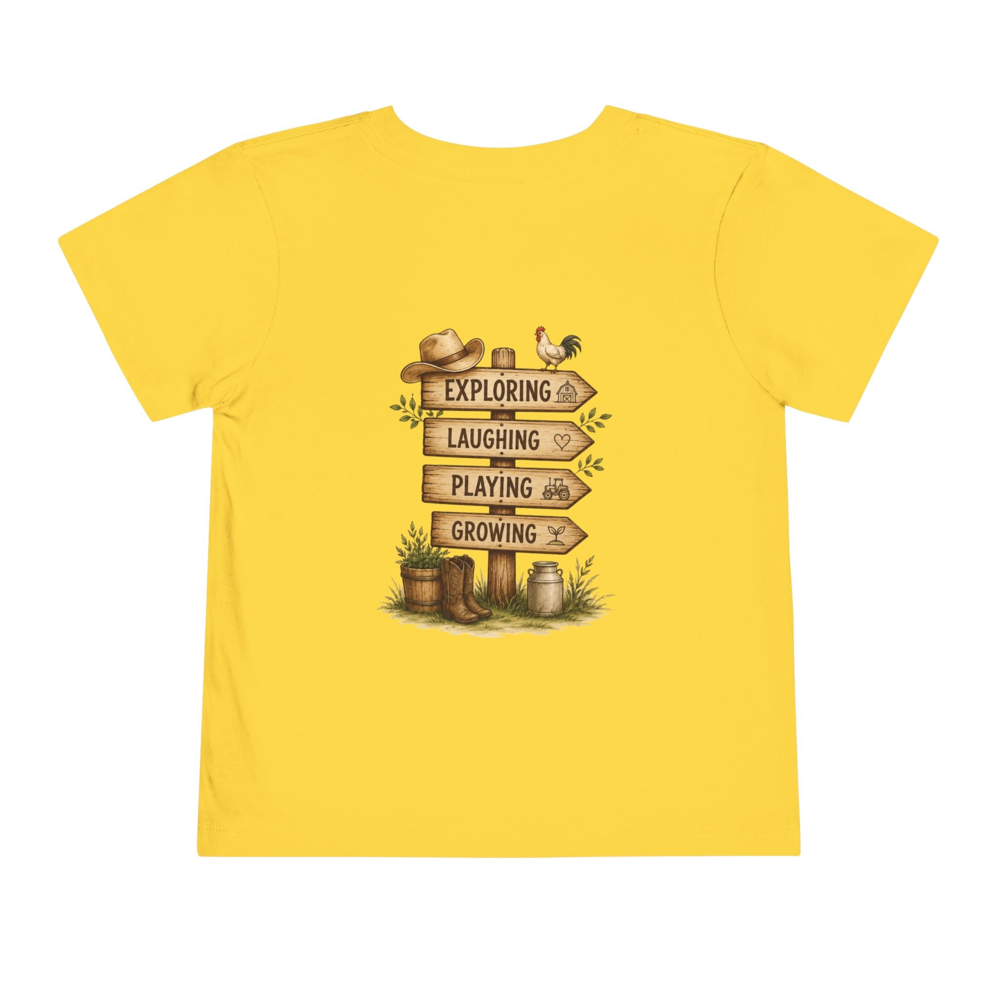 Grandkids Camp Toddler Tee — “with Nonnie & Papa G” Farm Adventure Shirt