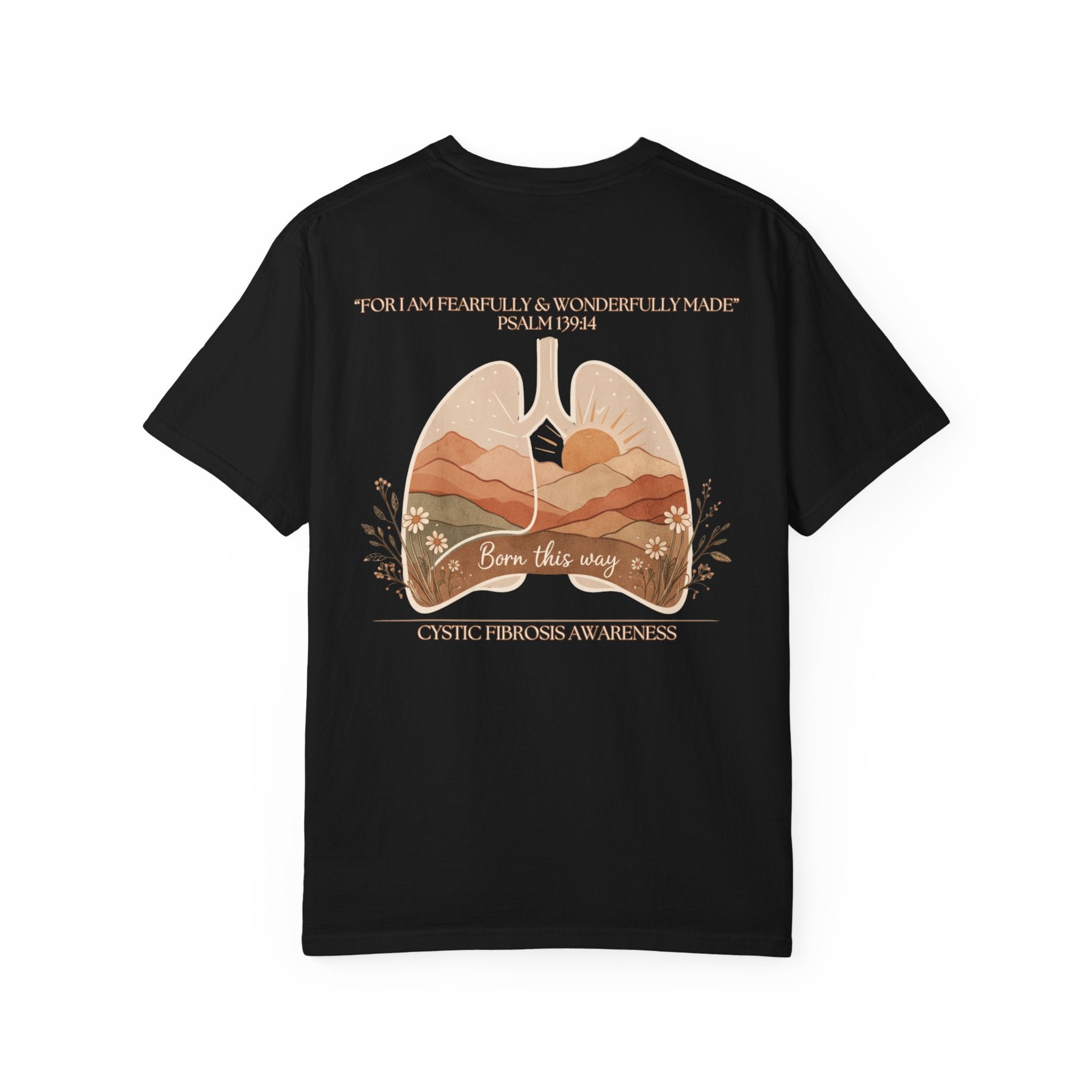 Born This Way Lungs Graphic T-Shirt — Cystic Fibrosis Awareness Tee