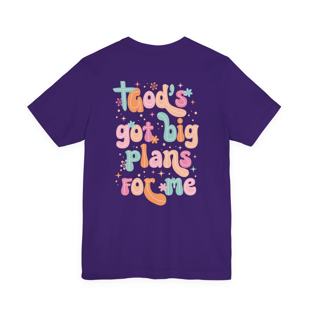God's Got Big Plans For Me T-Shirt — Christian Mama Cross Tee